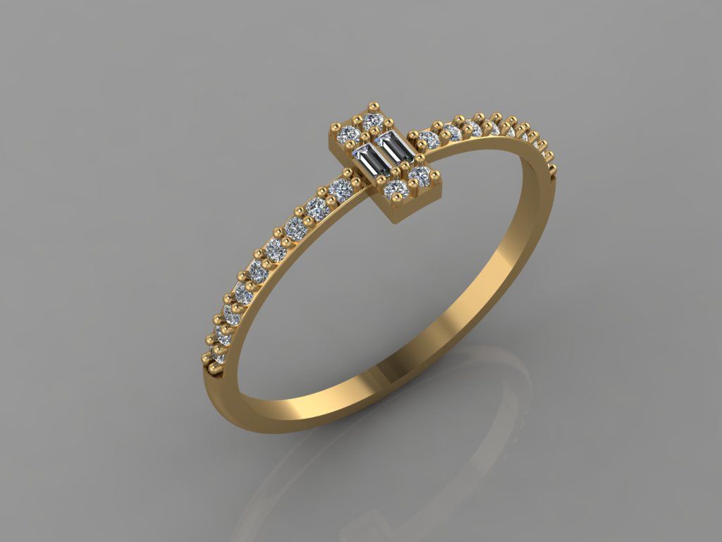 Women Ring 3 3D print model_3