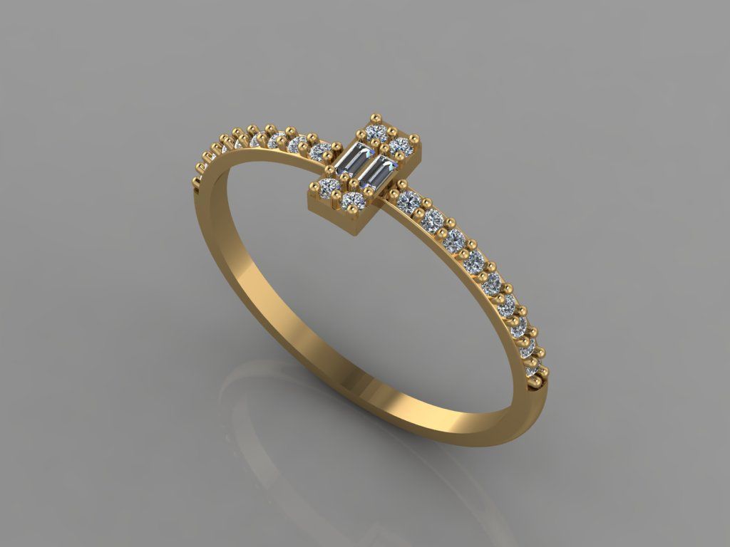 Women Ring 3 3D print model_4