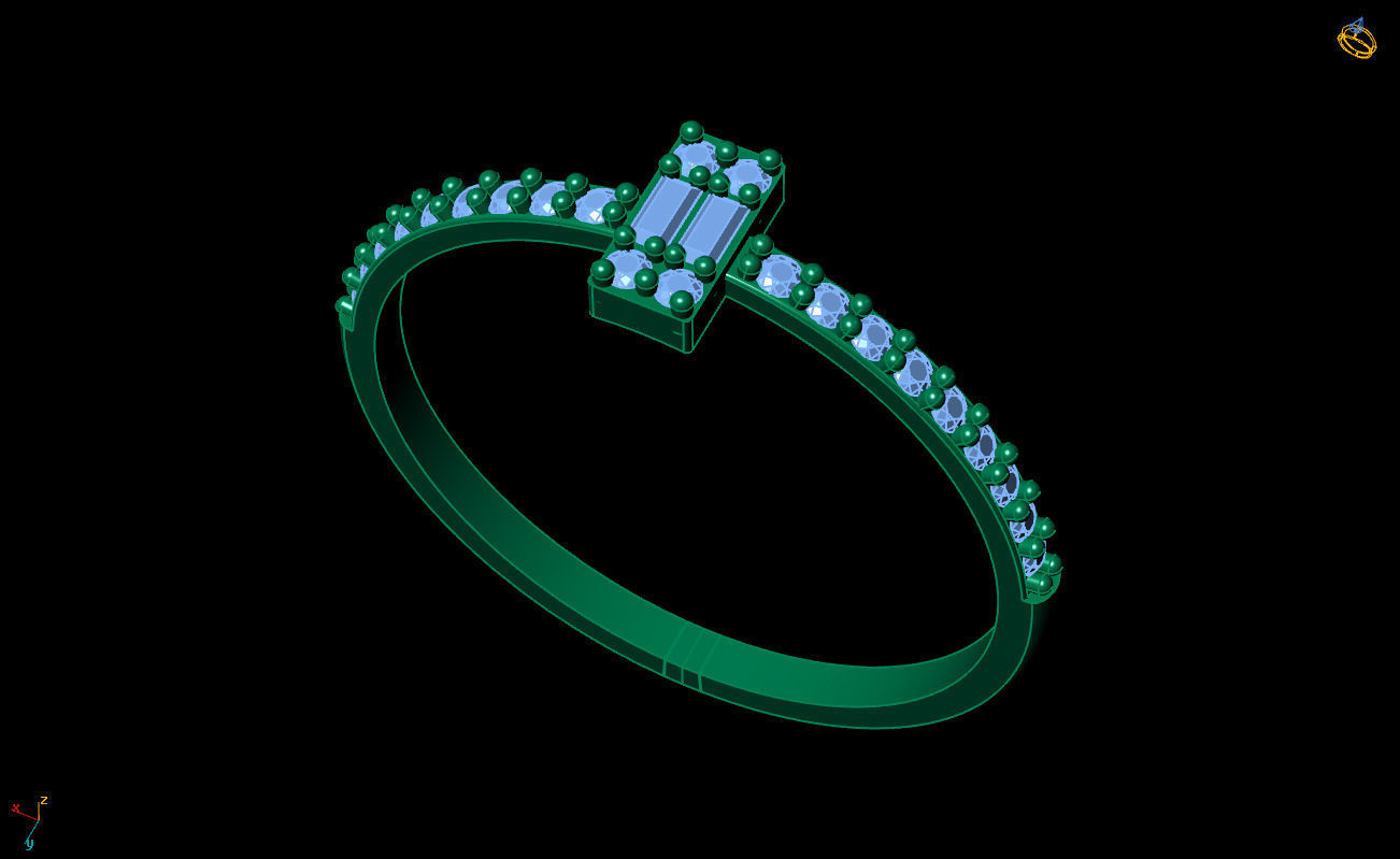 Women Ring 3 3D print model_6