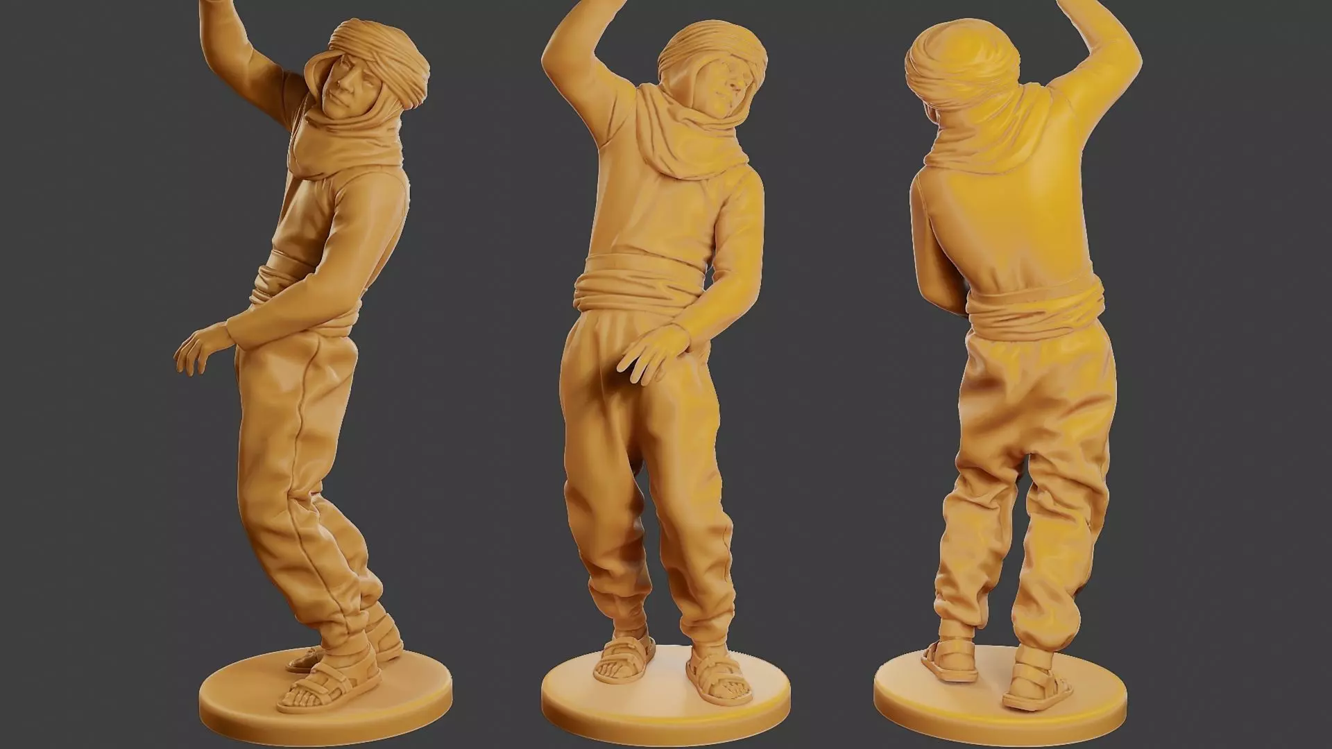 Conflict Scene Figurine Print ESFP1 004 3D print model_0