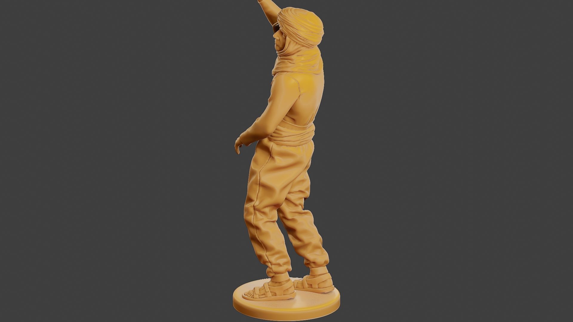 Conflict Scene Figurine Print ESFP1 004 3D print model_4