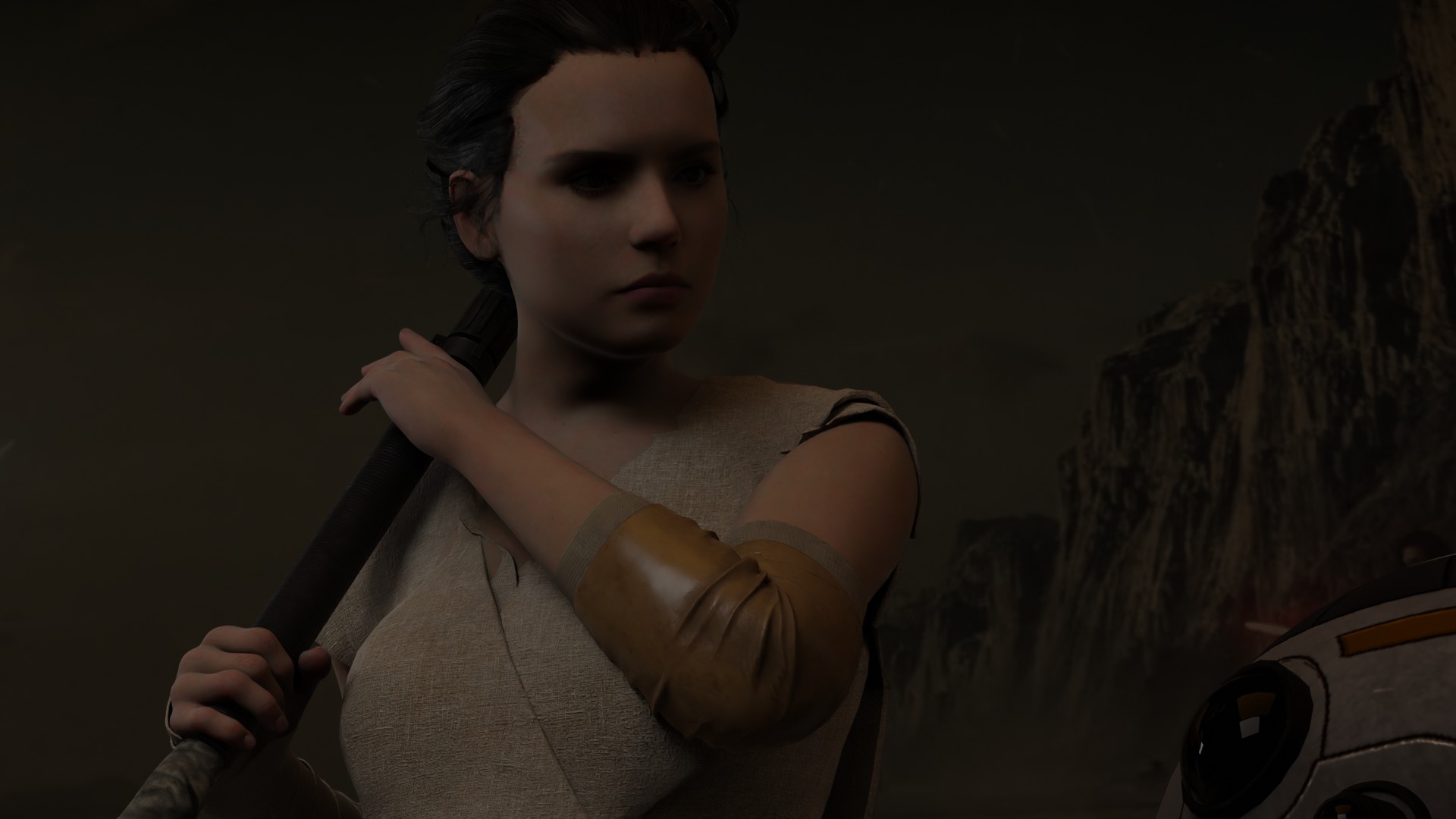 Rey Skywalker Star Wars 3D Character 3D model_5