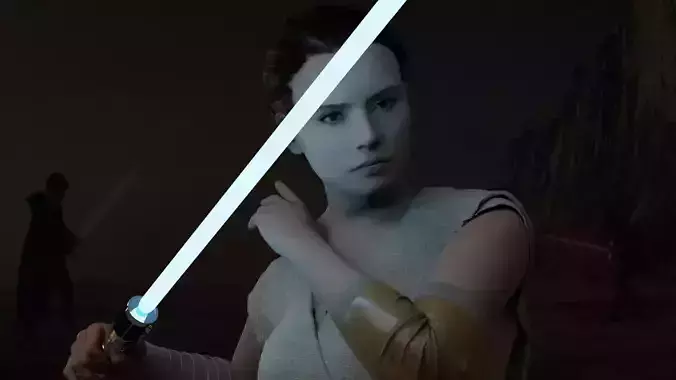 Rey Skywalker Star Wars 3D Character 3D model