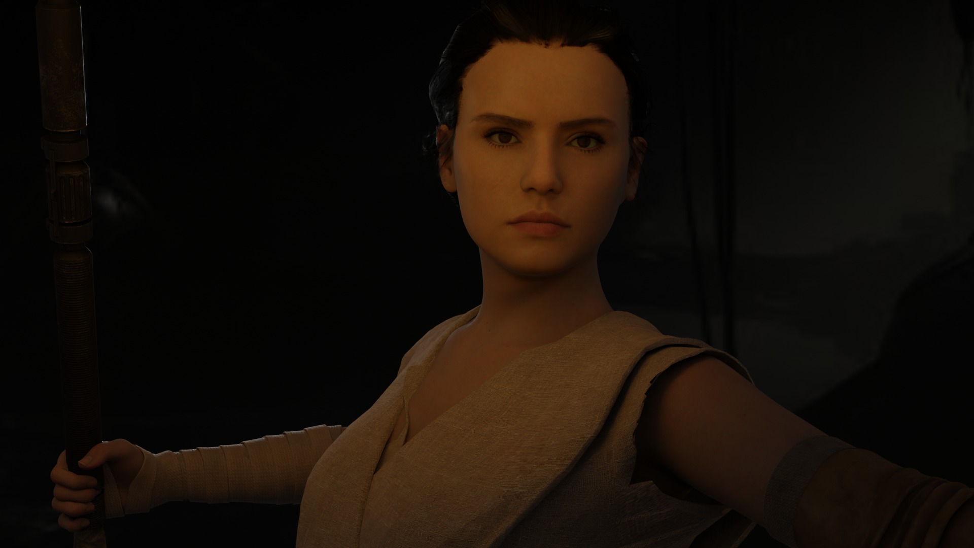 Rey Skywalker Star Wars 3D Character 3D model_2