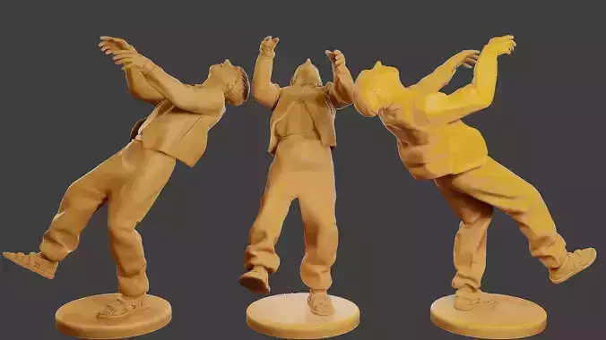 Conflict Scene Figurine Print ESFP1 006 3D print model
