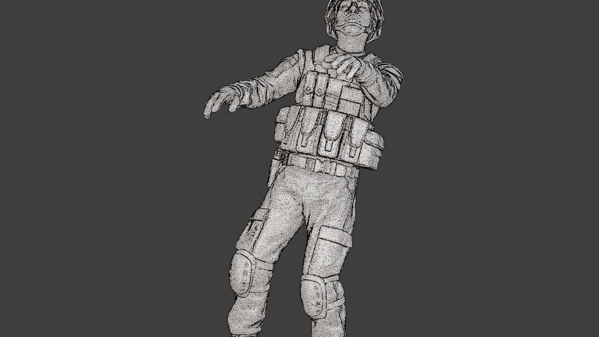 Conflict Scene Figurine Print ESFP1 007 3D print model_12