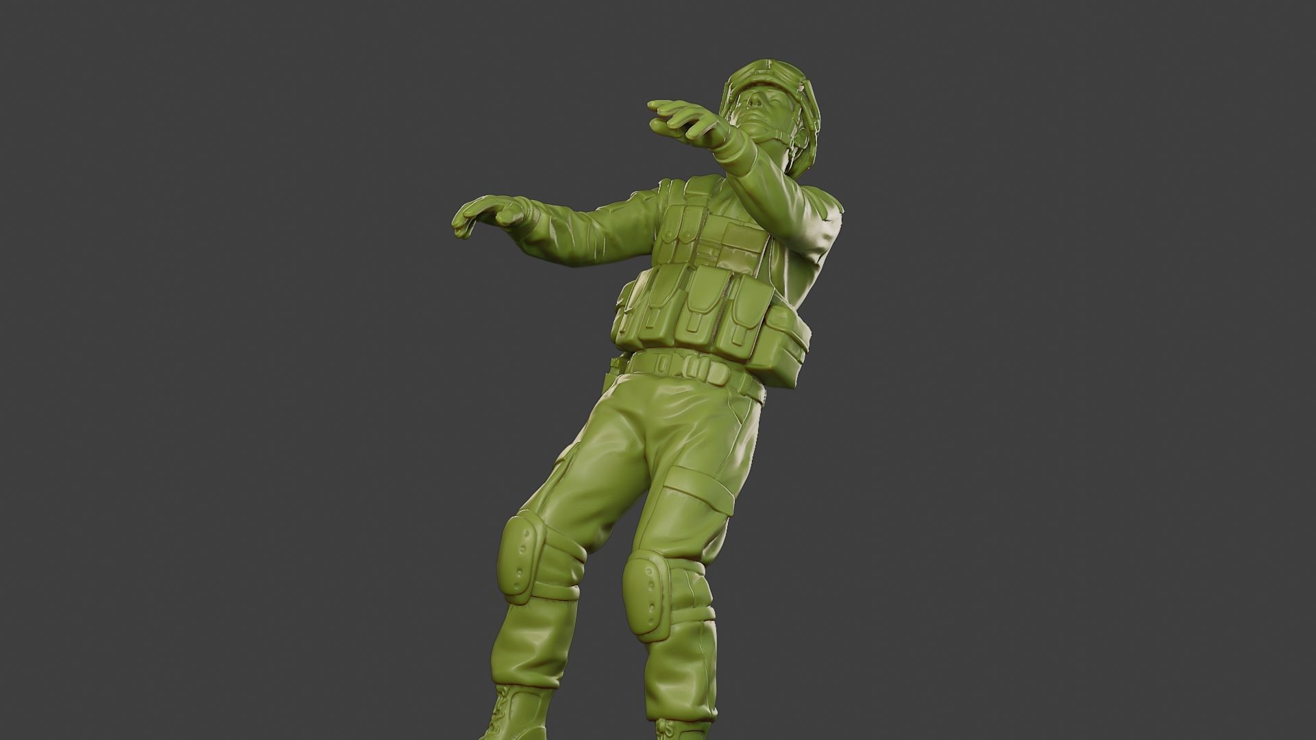 Conflict Scene Figurine Print ESFP1 007 3D print model_27