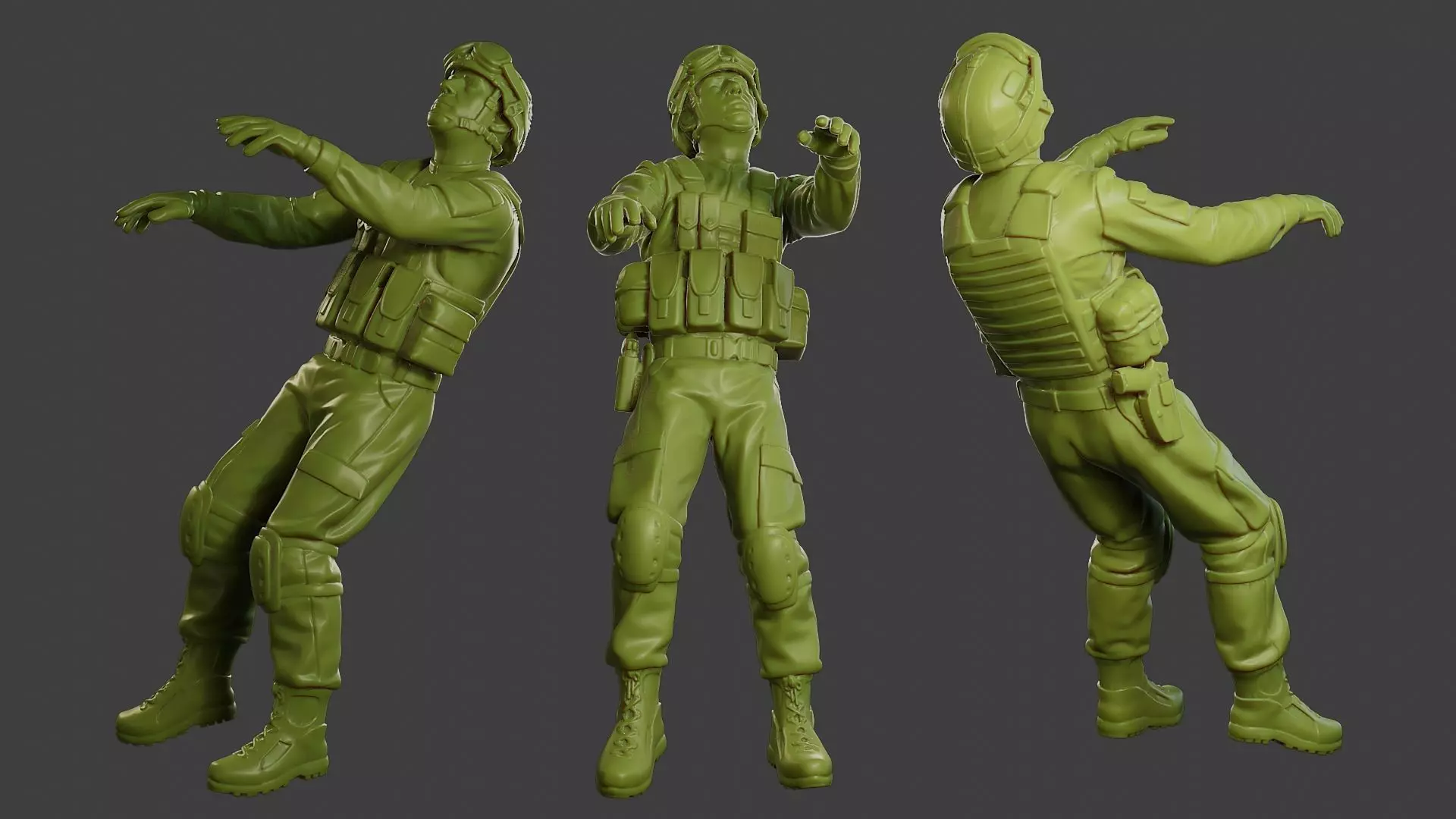 Conflict Scene Figurine Print ESFP1 007 3D print model_0