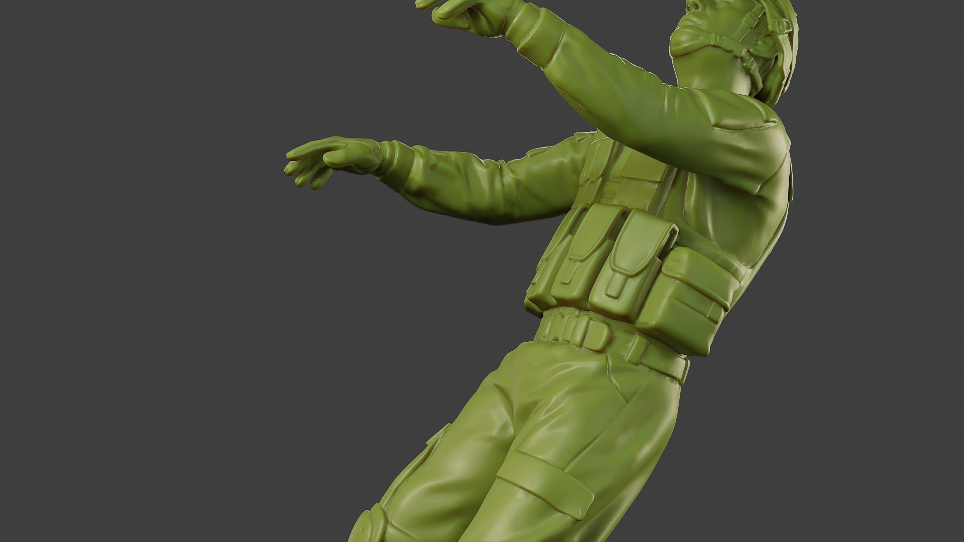 Conflict Scene Figurine Print ESFP1 007 3D print model_17