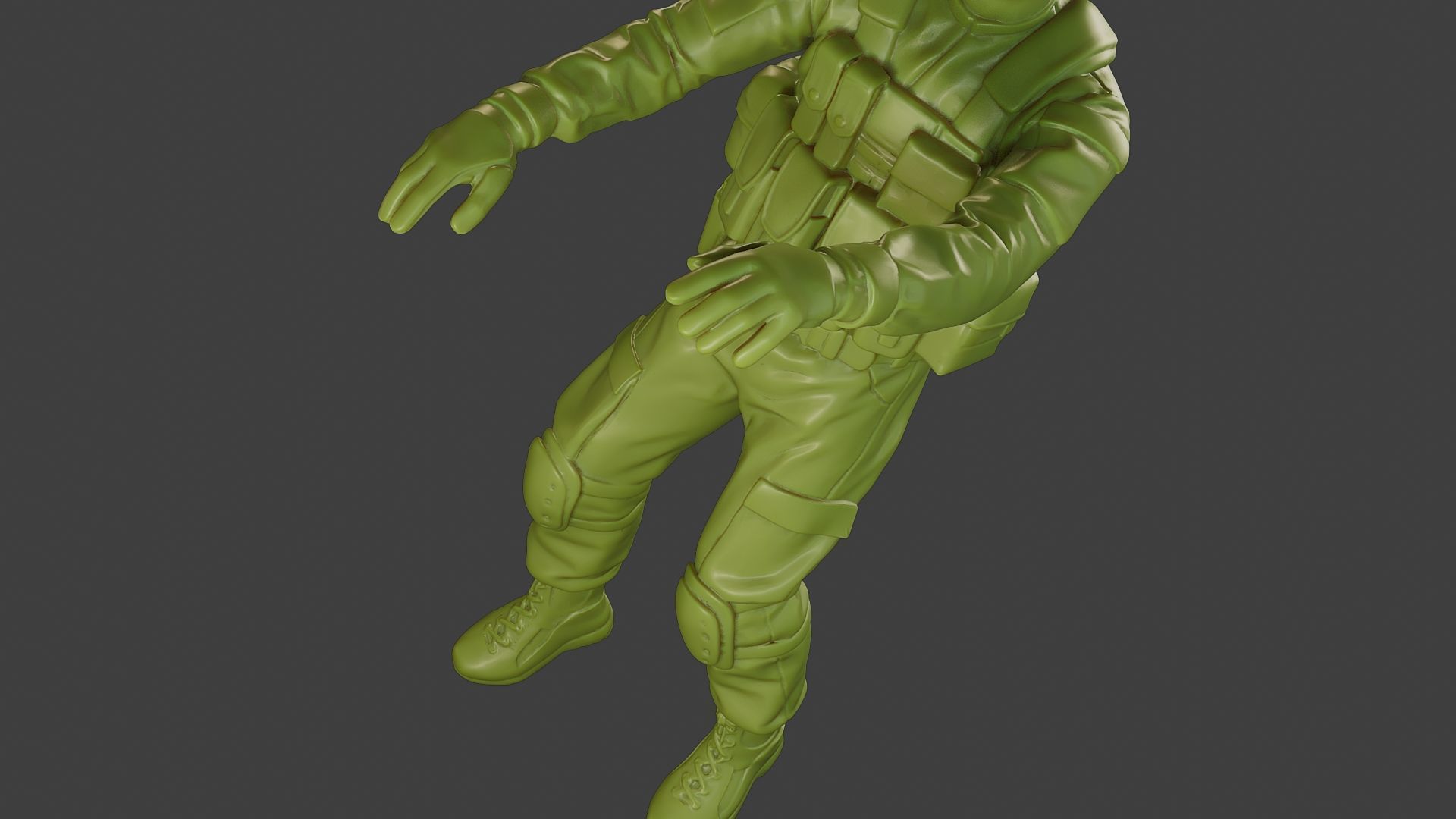 Conflict Scene Figurine Print ESFP1 007 3D print model_16