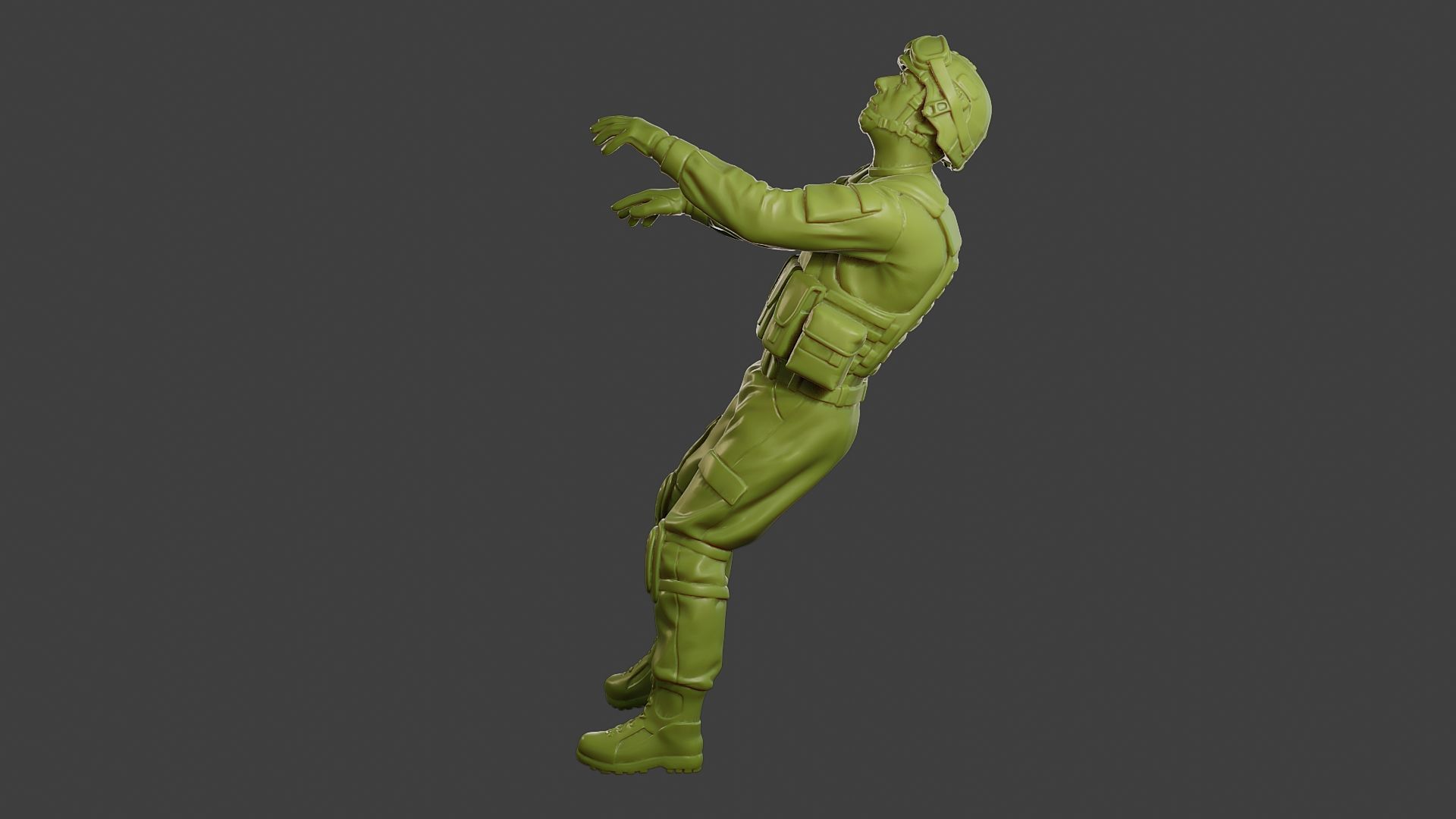 Conflict Scene Figurine Print ESFP1 007 3D print model_4