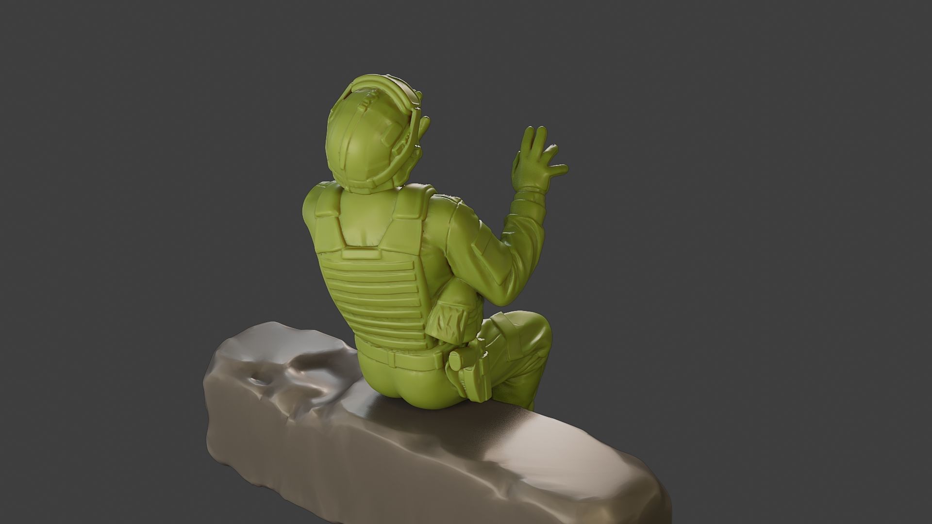Conflict Scene Figurine Print ESFP1 008 3D print model_24