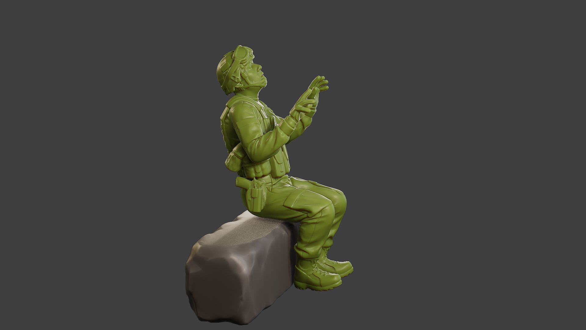 Conflict Scene Figurine Print ESFP1 008 3D print model_9
