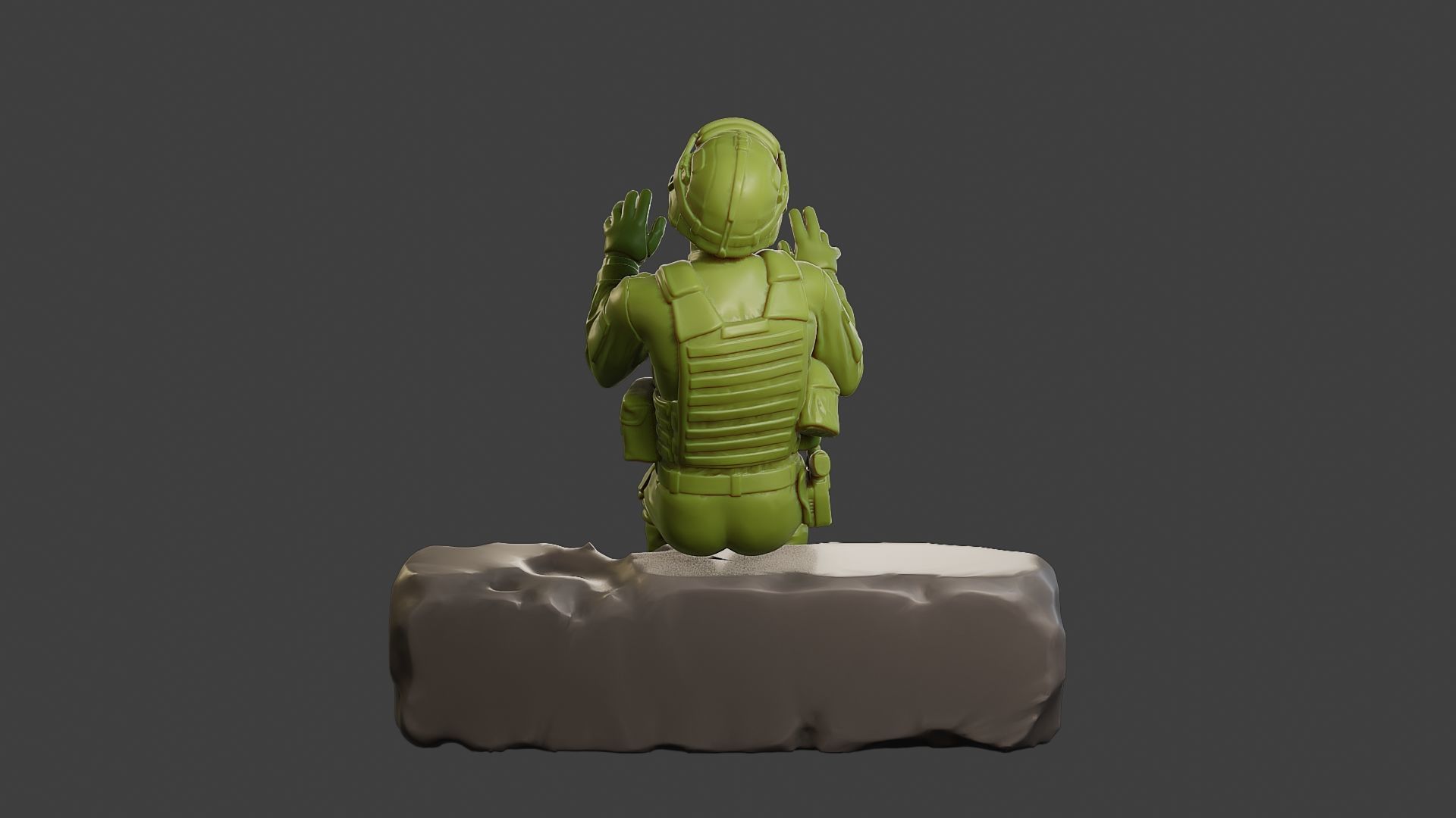 Conflict Scene Figurine Print ESFP1 008 3D print model_6