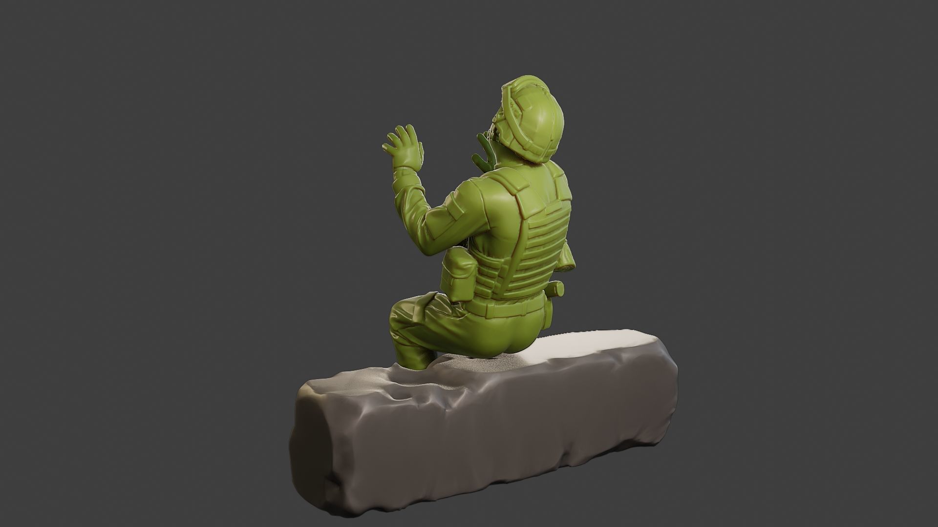 Conflict Scene Figurine Print ESFP1 008 3D print model_5