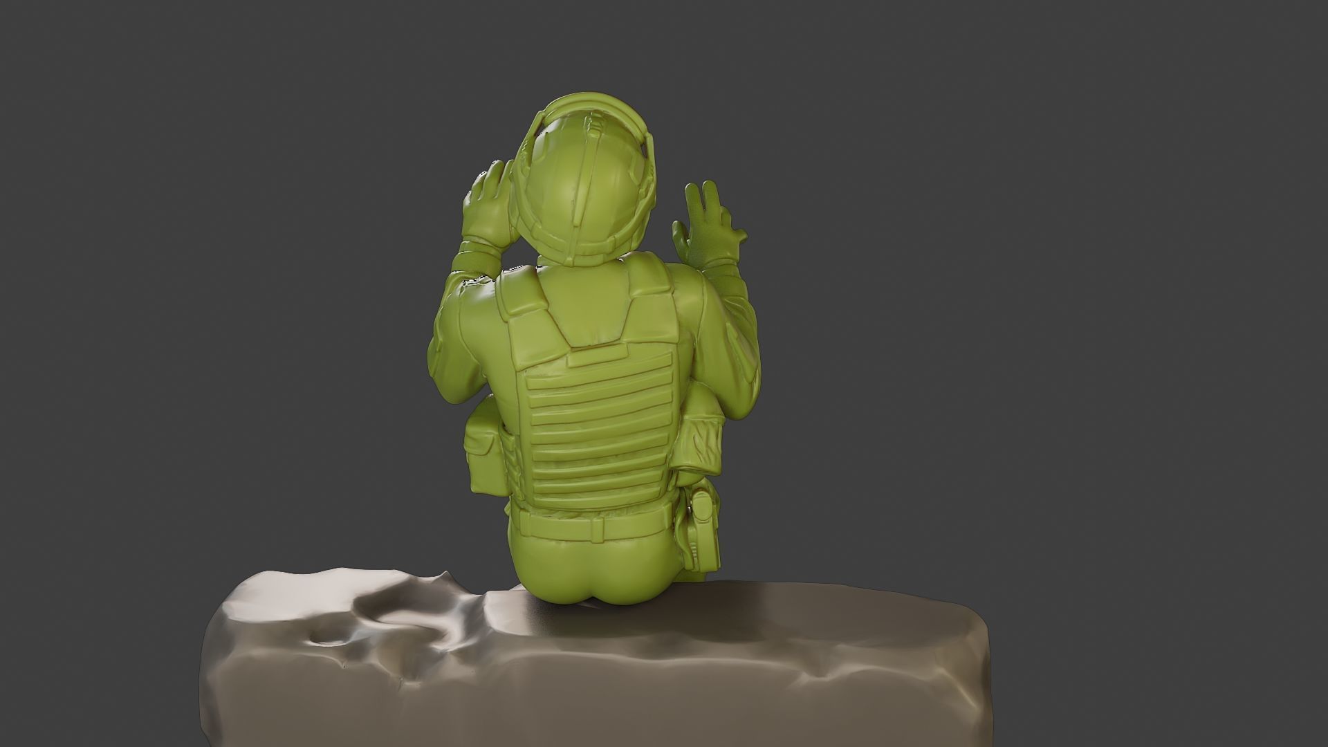 Conflict Scene Figurine Print ESFP1 008 3D print model_25