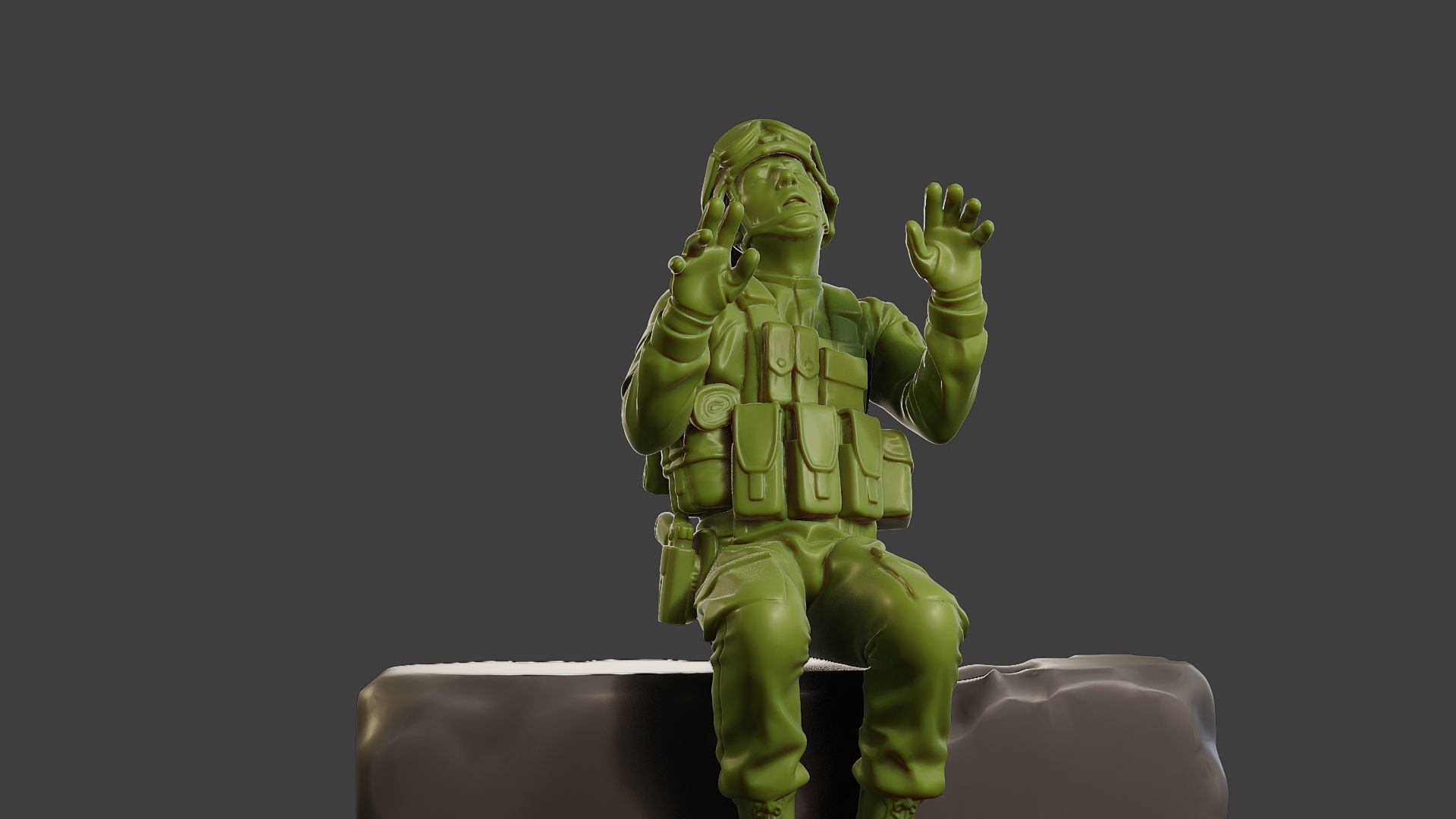 Conflict Scene Figurine Print ESFP1 008 3D print model_28