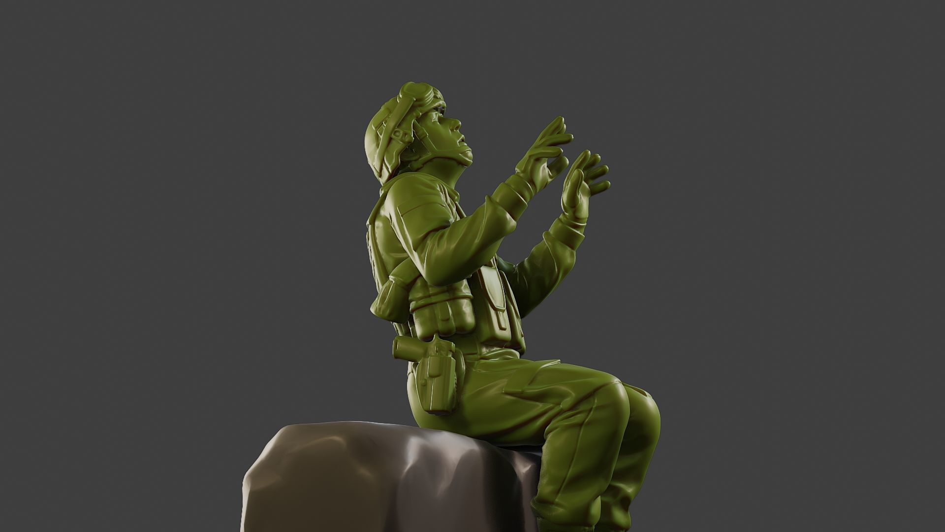 Conflict Scene Figurine Print ESFP1 008 3D print model_29