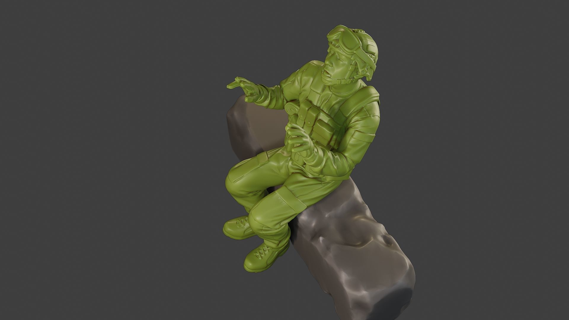 Conflict Scene Figurine Print ESFP1 008 3D print model_15