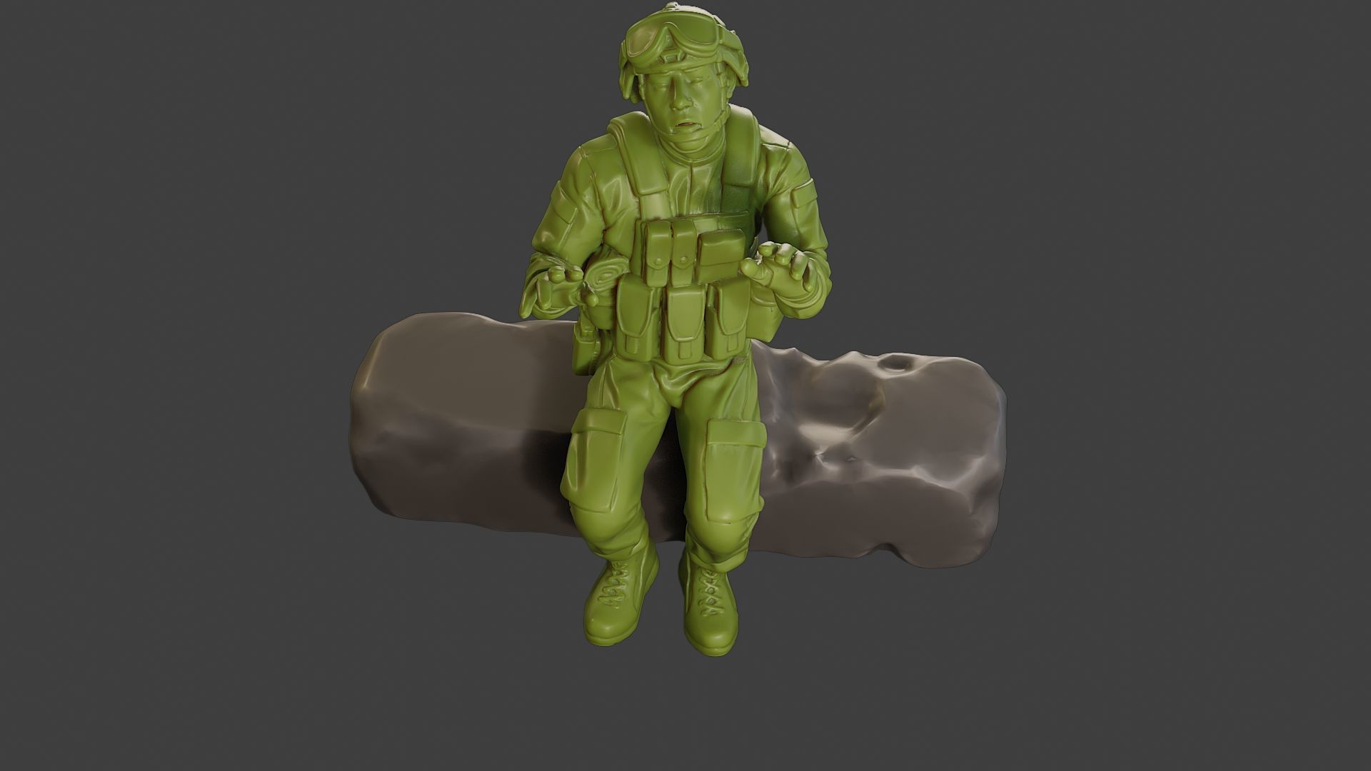 Conflict Scene Figurine Print ESFP1 008 3D print model_14