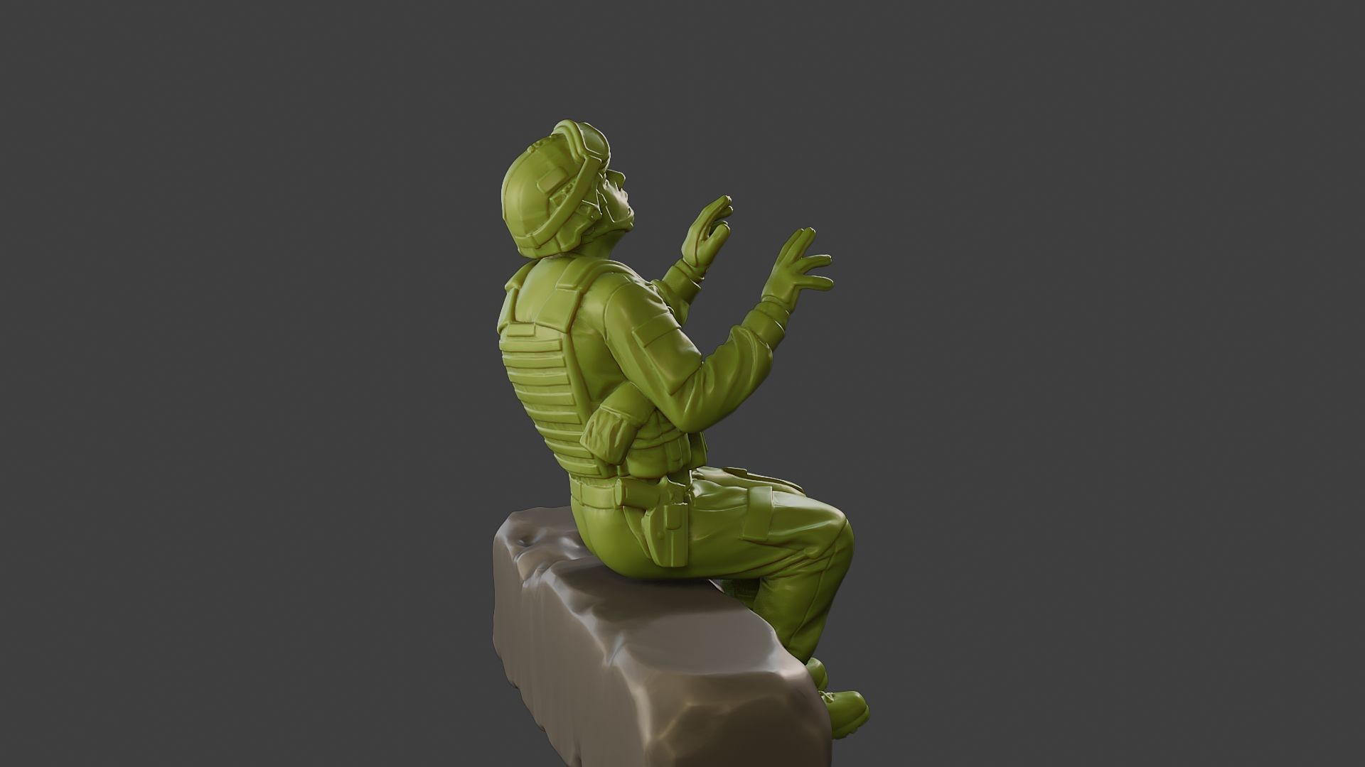 Conflict Scene Figurine Print ESFP1 008 3D print model_31