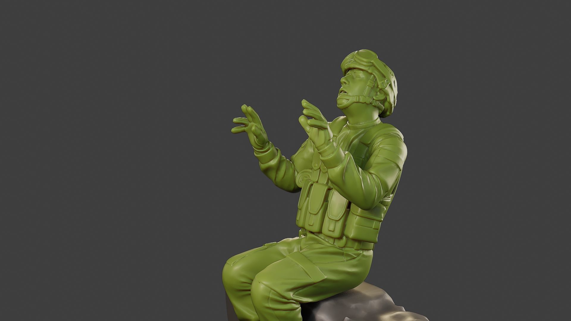 Conflict Scene Figurine Print ESFP1 008 3D print model_18