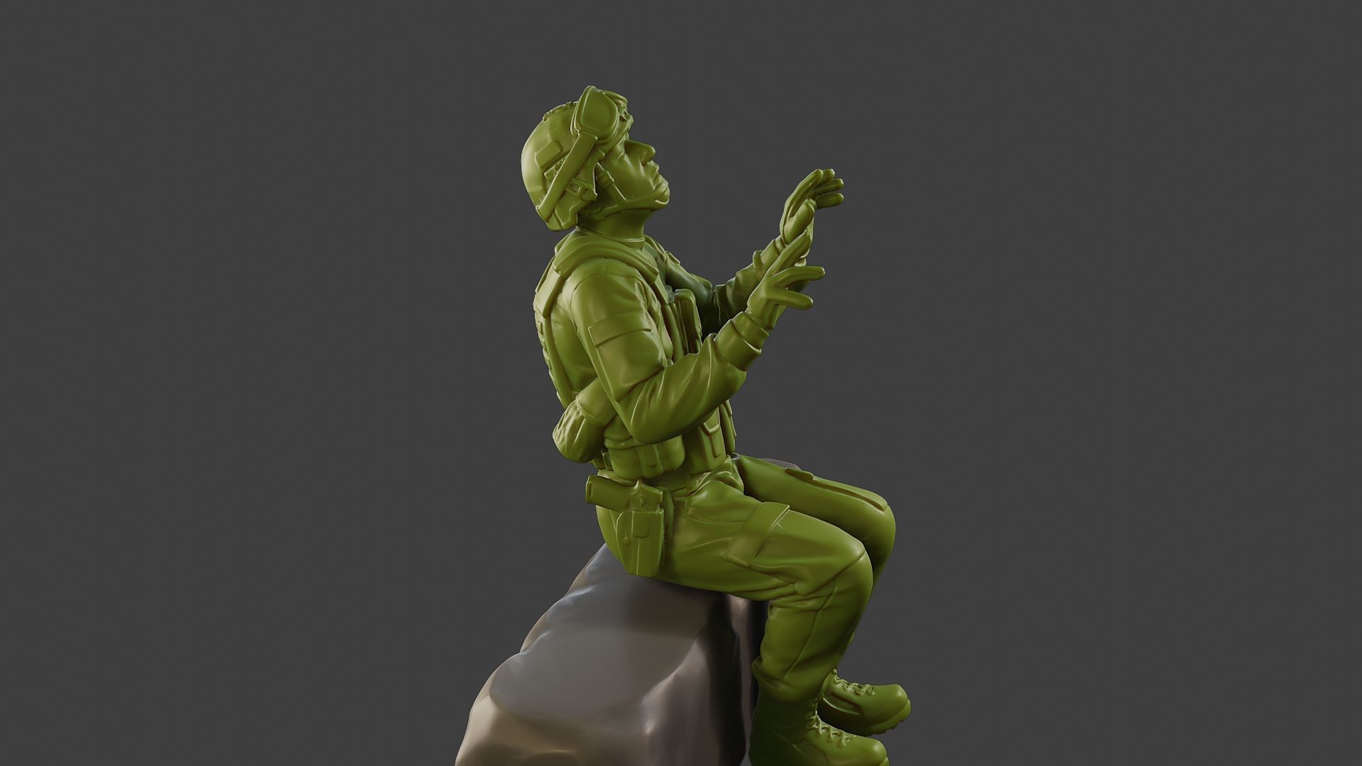 Conflict Scene Figurine Print ESFP1 008 3D print model_30