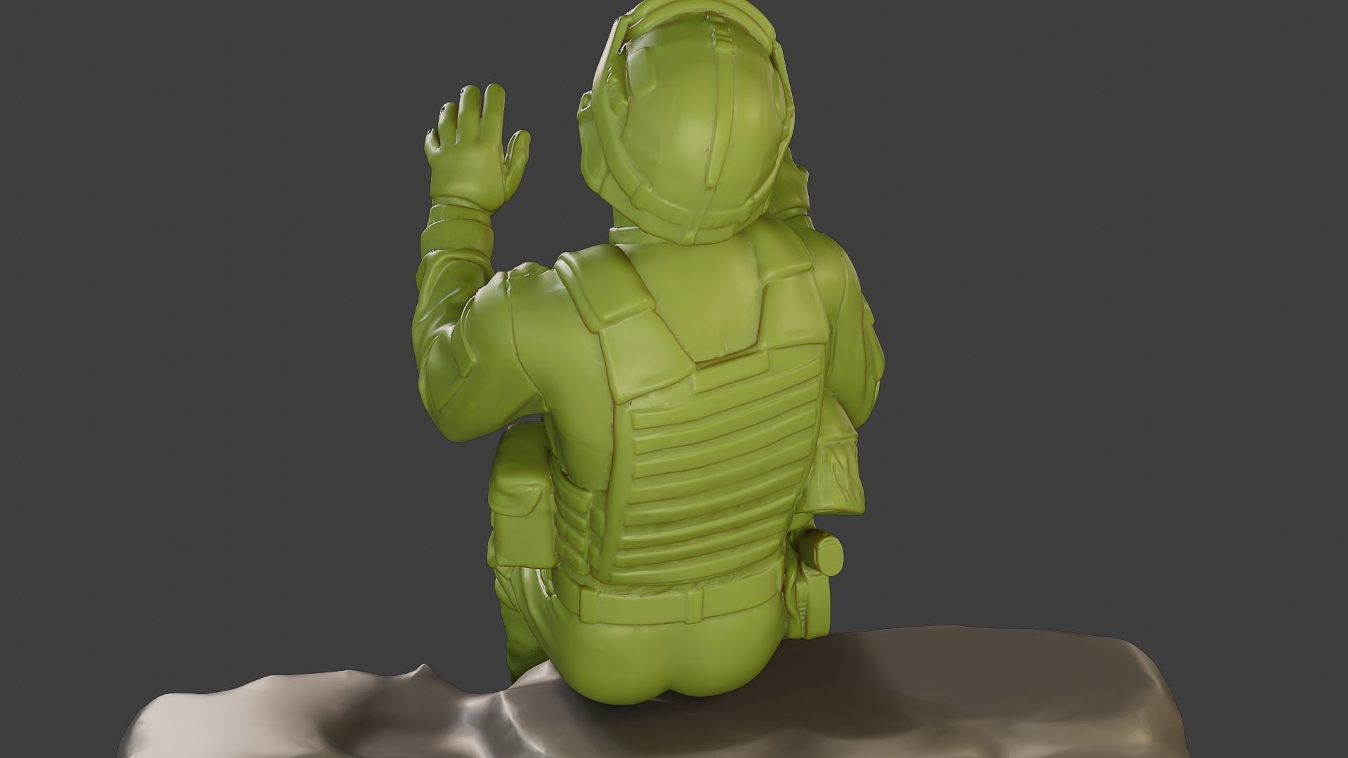 Conflict Scene Figurine Print ESFP1 008 3D print model_21