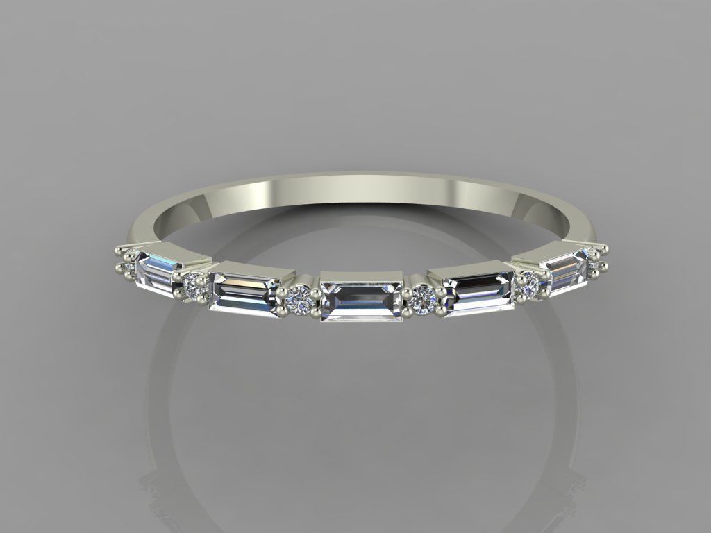 Women Ring 7 3D print model_2