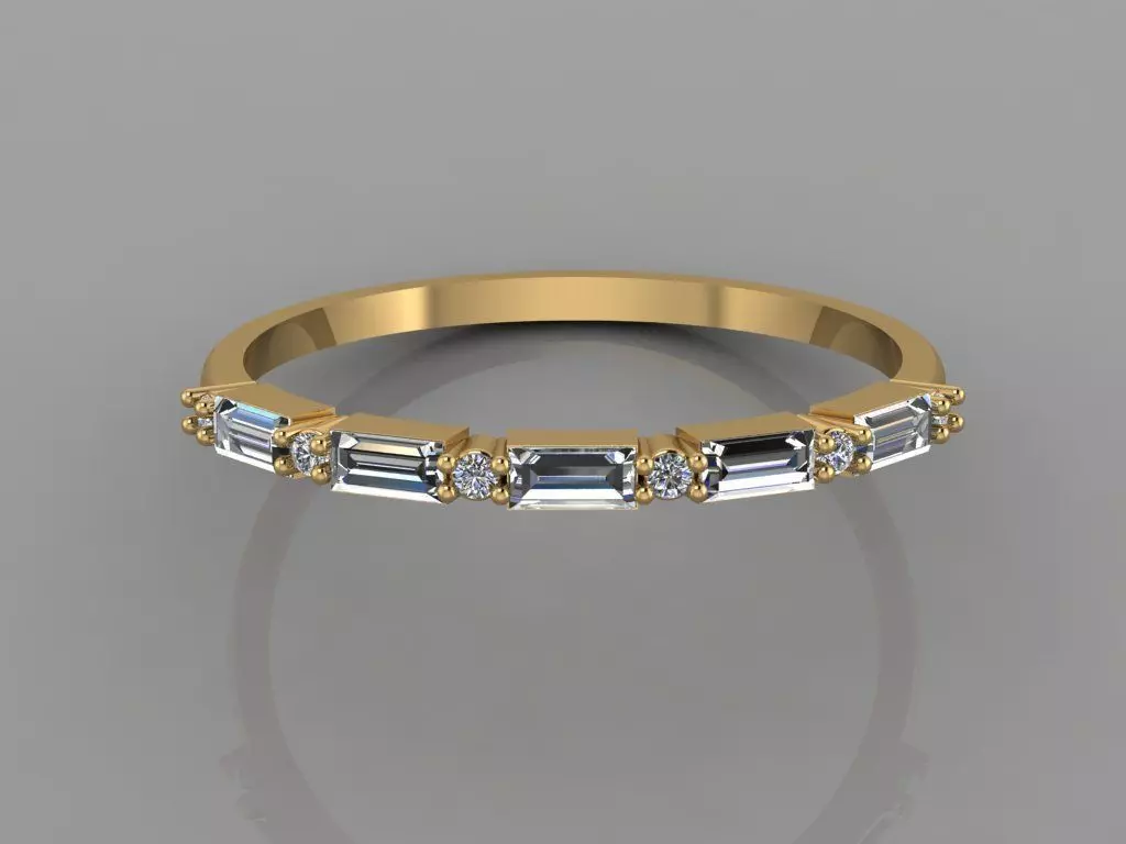 Women Ring 7 3D print model_0