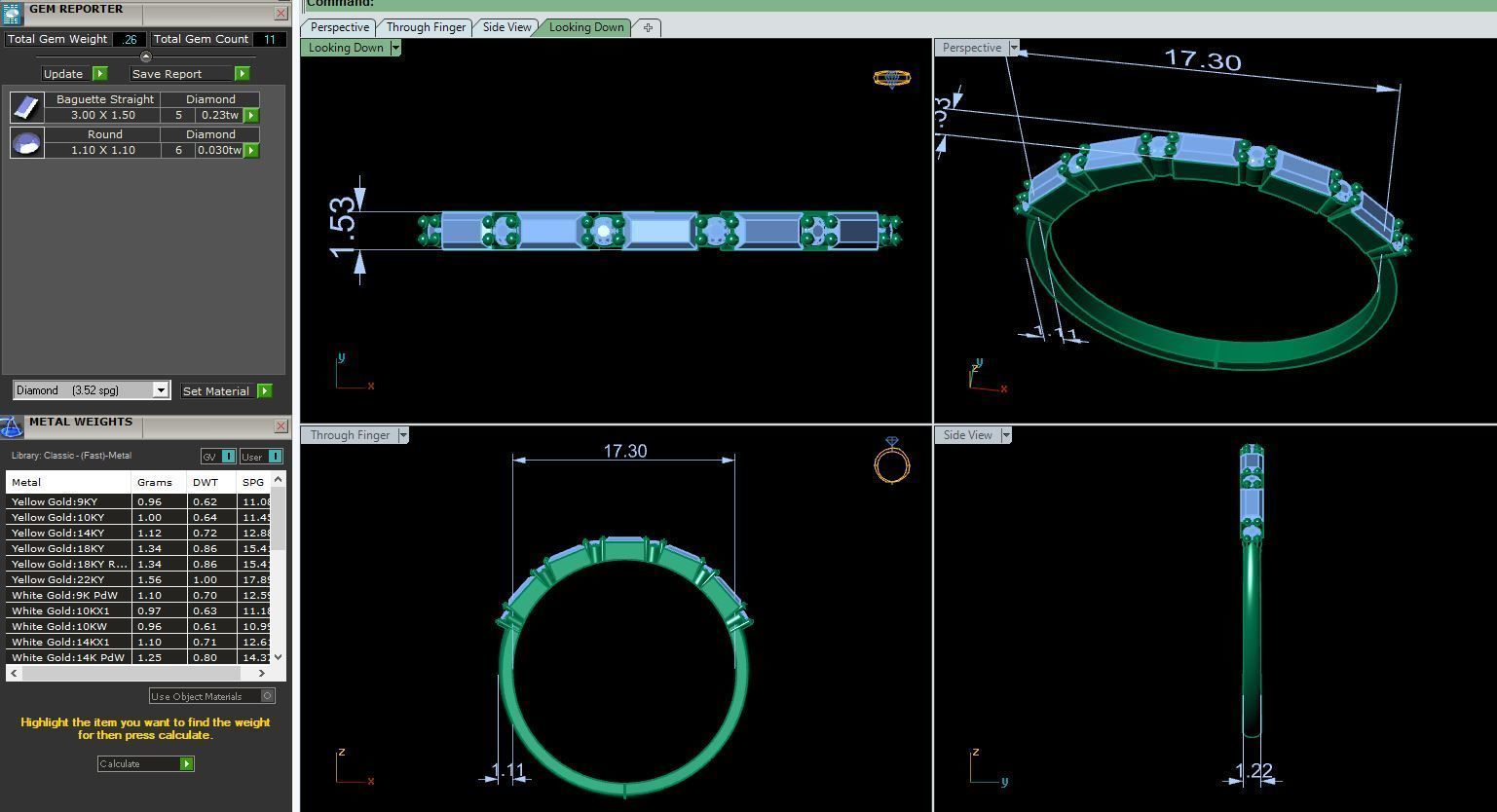 Women Ring 7 3D print model_5