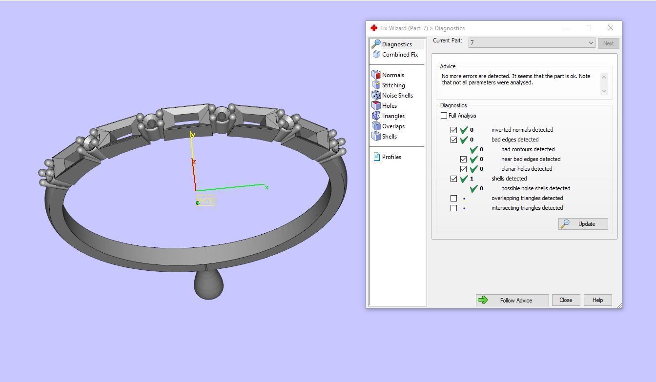 Women Ring 7 3D print model_9