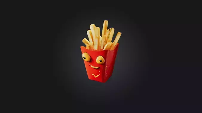 Cartoon French Fries