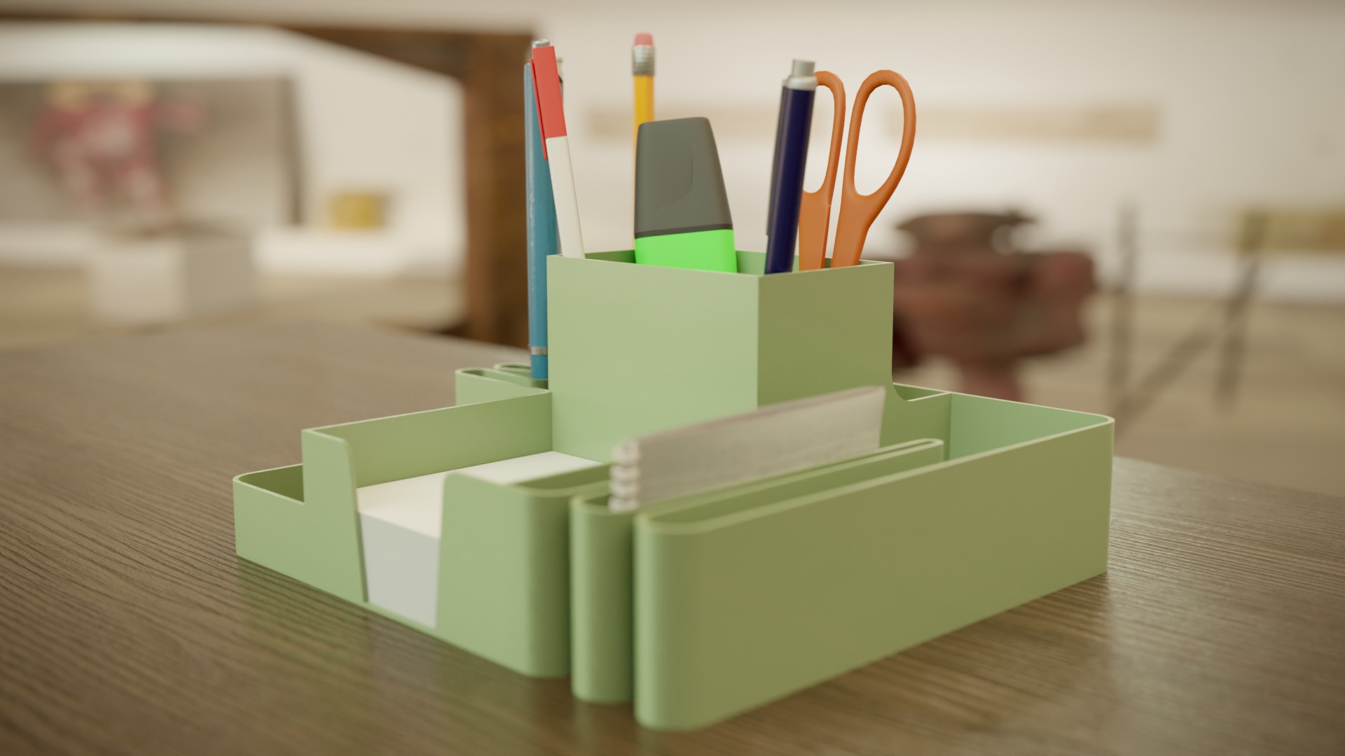 Desk Organizer Free 3D print model_3
