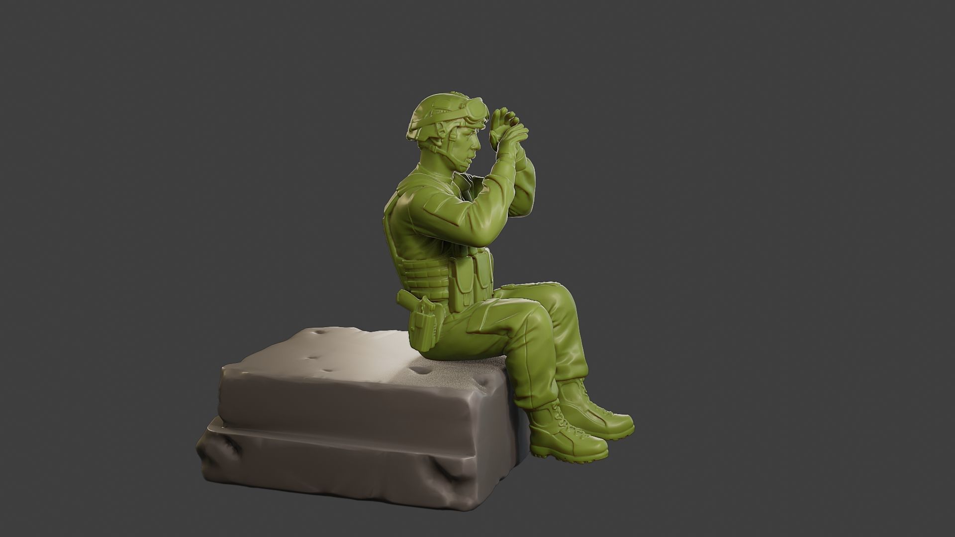 Conflict Scene Figurine Print ESFP1 009 3D print model_9