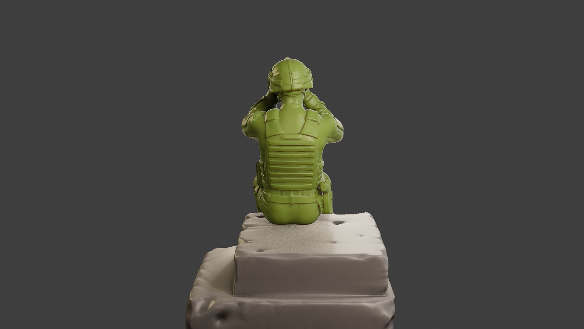 Conflict Scene Figurine Print ESFP1 009 3D print model_6