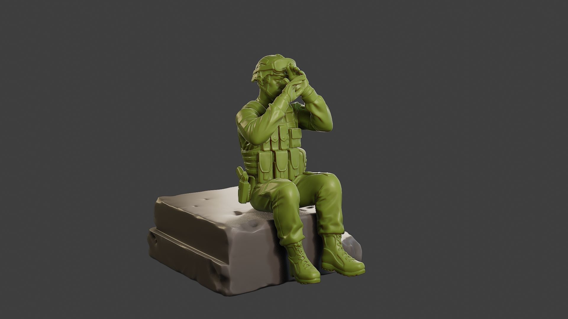 Conflict Scene Figurine Print ESFP1 009 3D print model_10