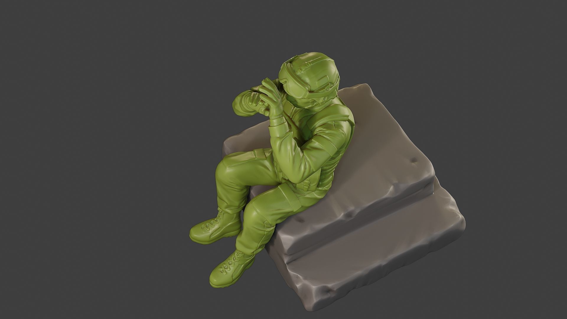 Conflict Scene Figurine Print ESFP1 009 3D print model_15