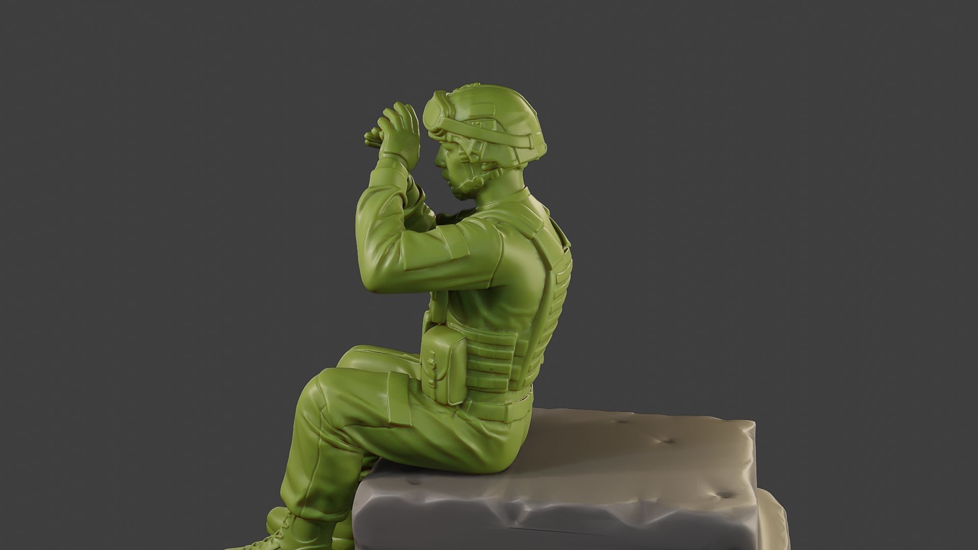 Conflict Scene Figurine Print ESFP1 009 3D print model_26