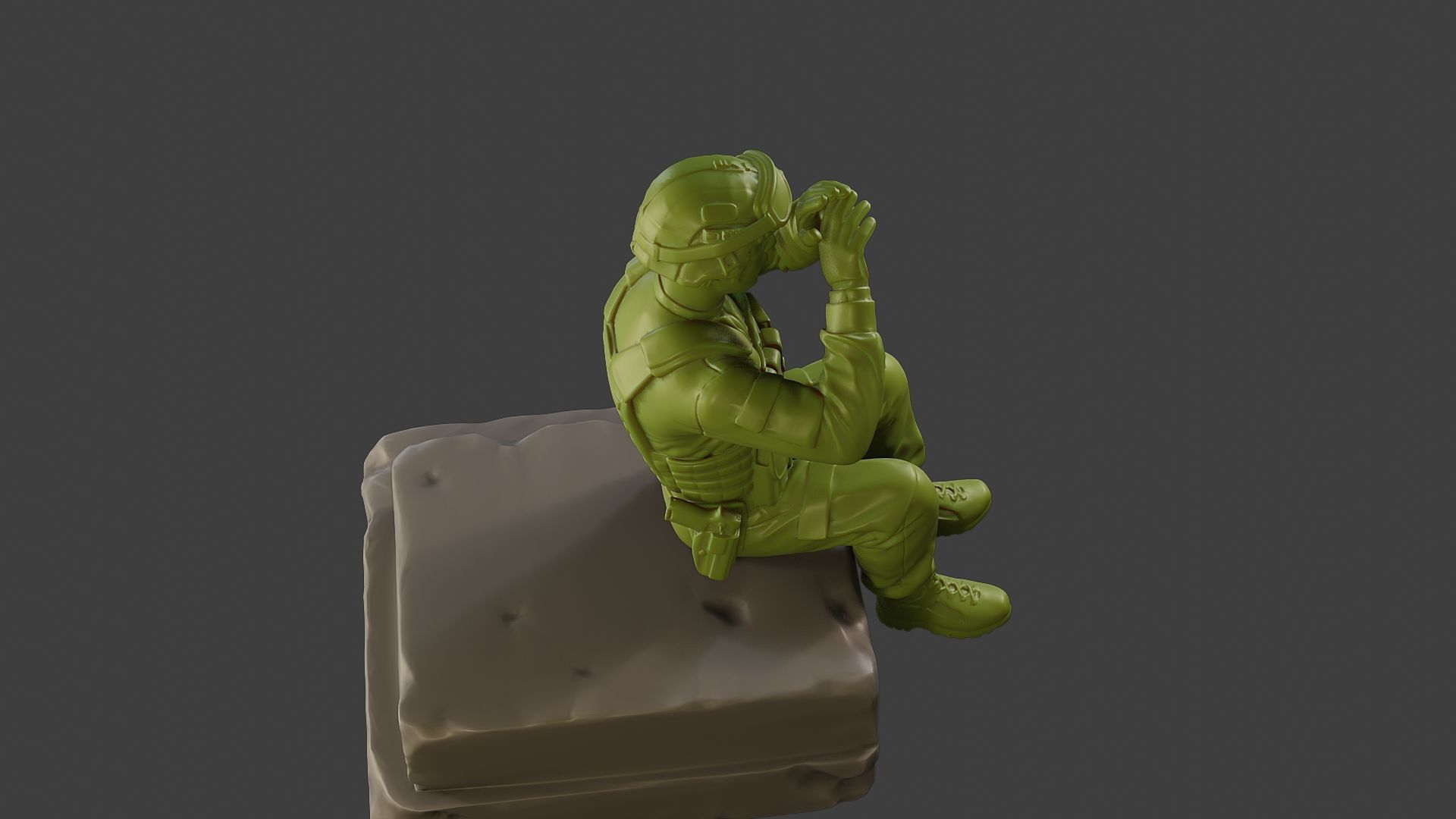 Conflict Scene Figurine Print ESFP1 009 3D print model_23