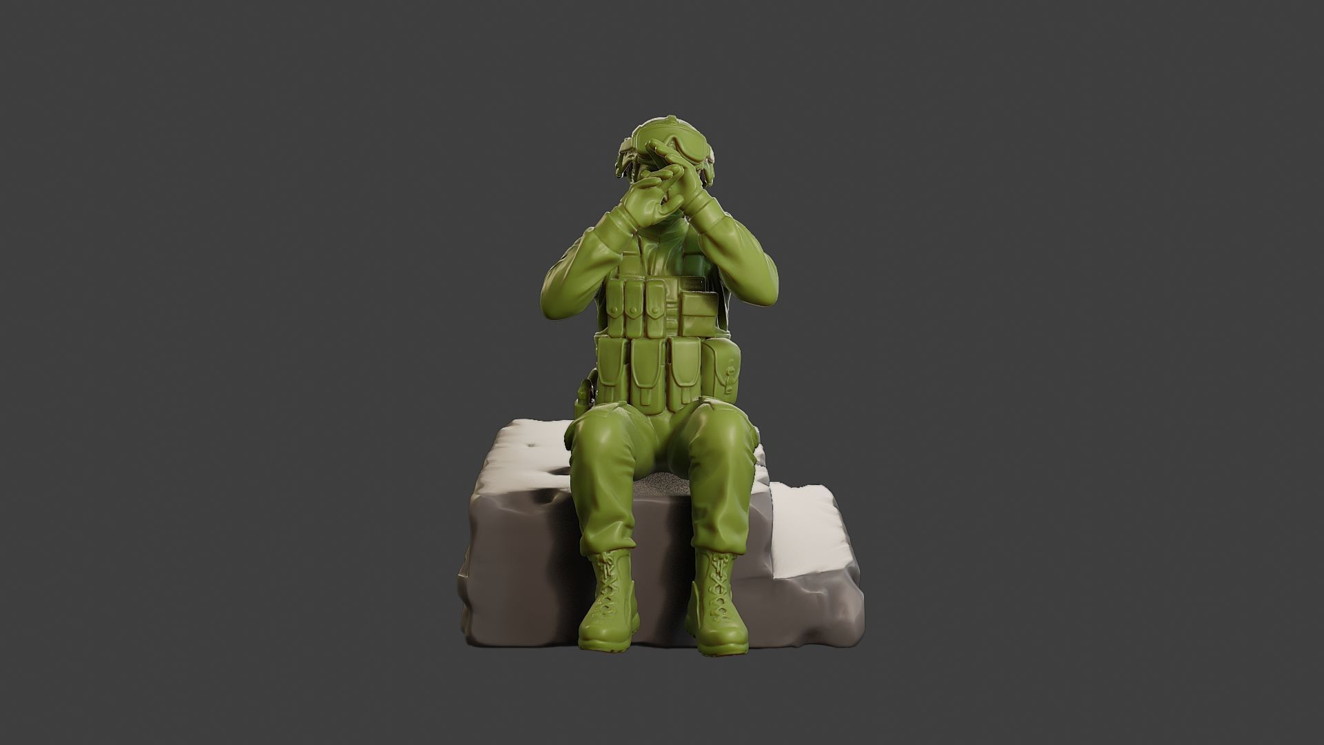 Conflict Scene Figurine Print ESFP1 009 3D print model_11