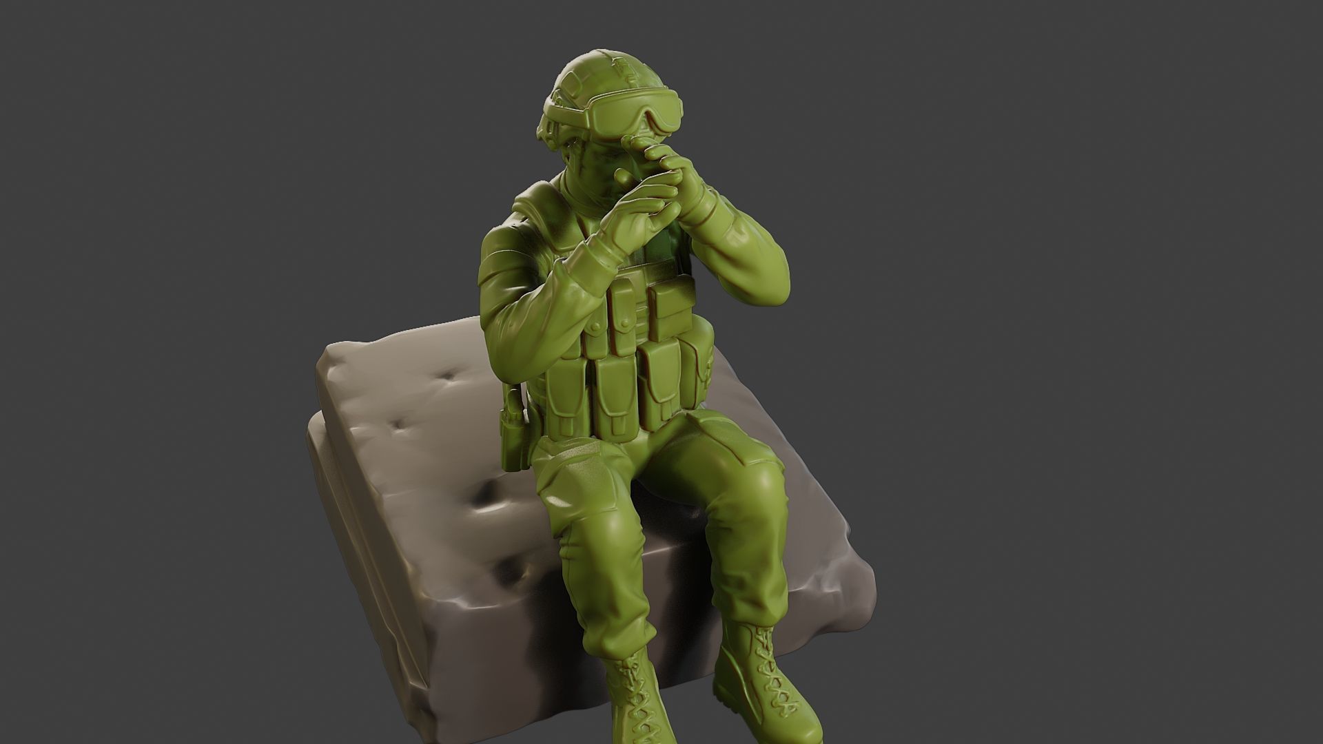 Conflict Scene Figurine Print ESFP1 009 3D print model_19