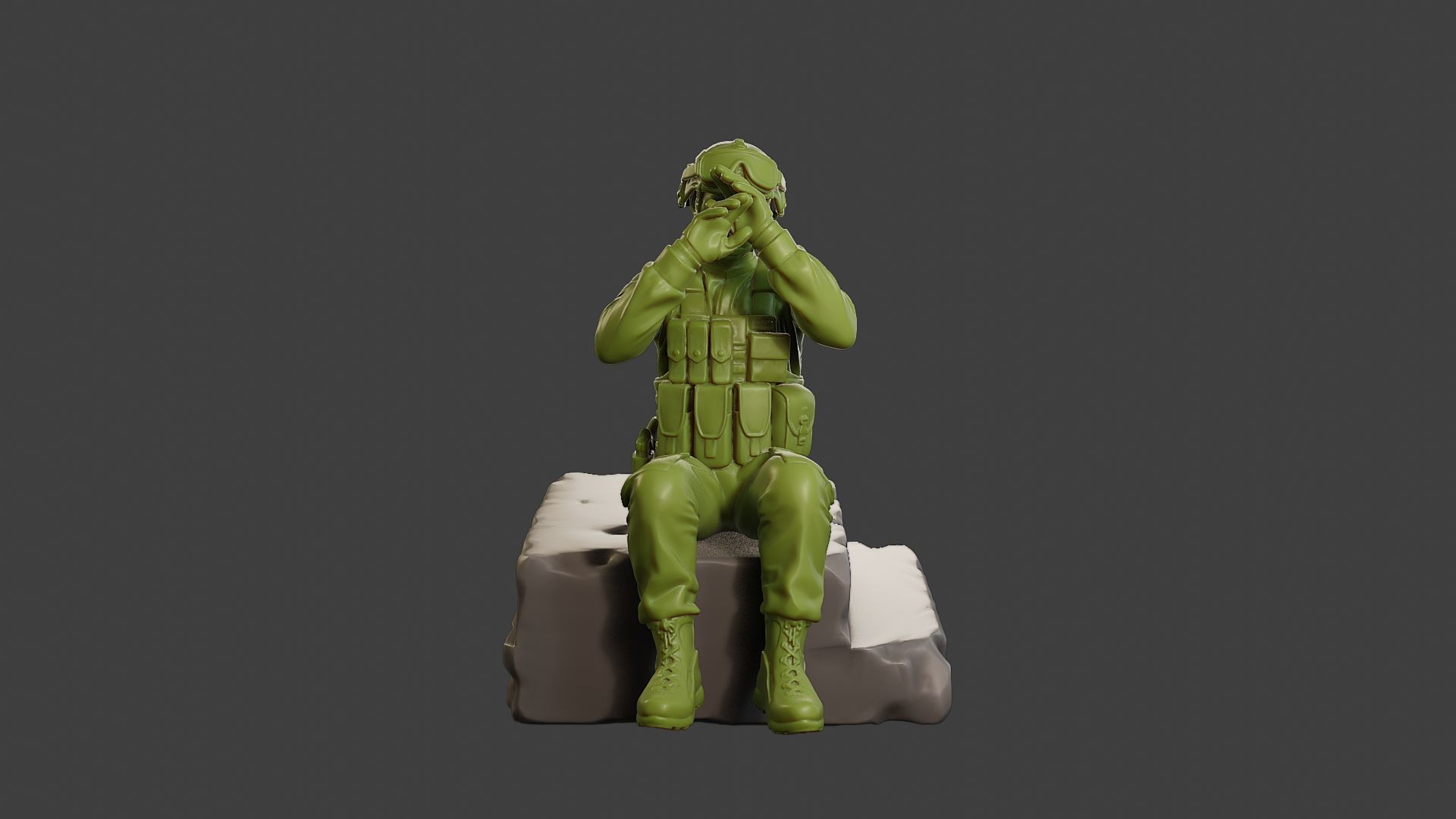 Conflict Scene Figurine Print ESFP1 009 3D print model_1
