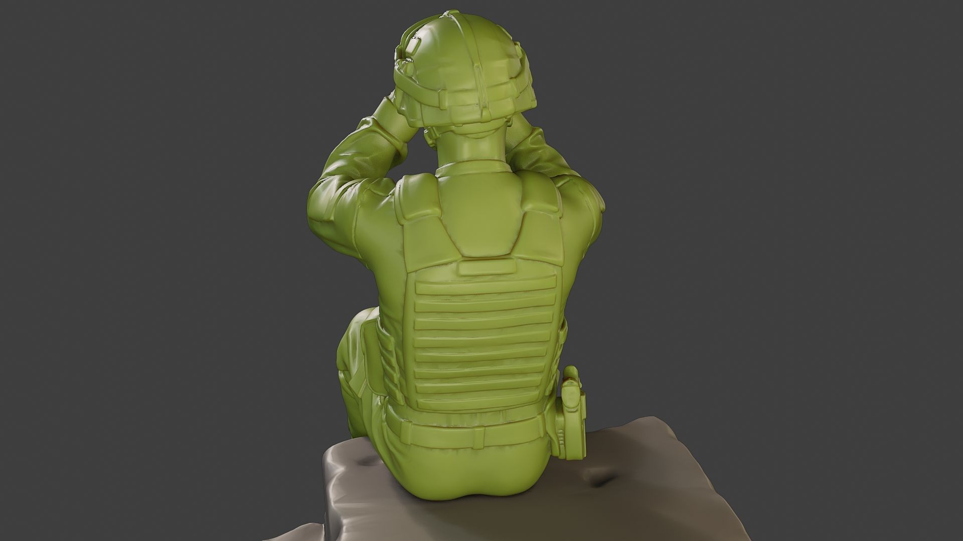 Conflict Scene Figurine Print ESFP1 009 3D print model_21