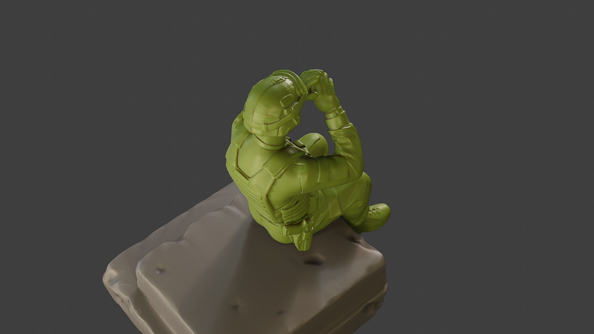 Conflict Scene Figurine Print ESFP1 009 3D print model_22