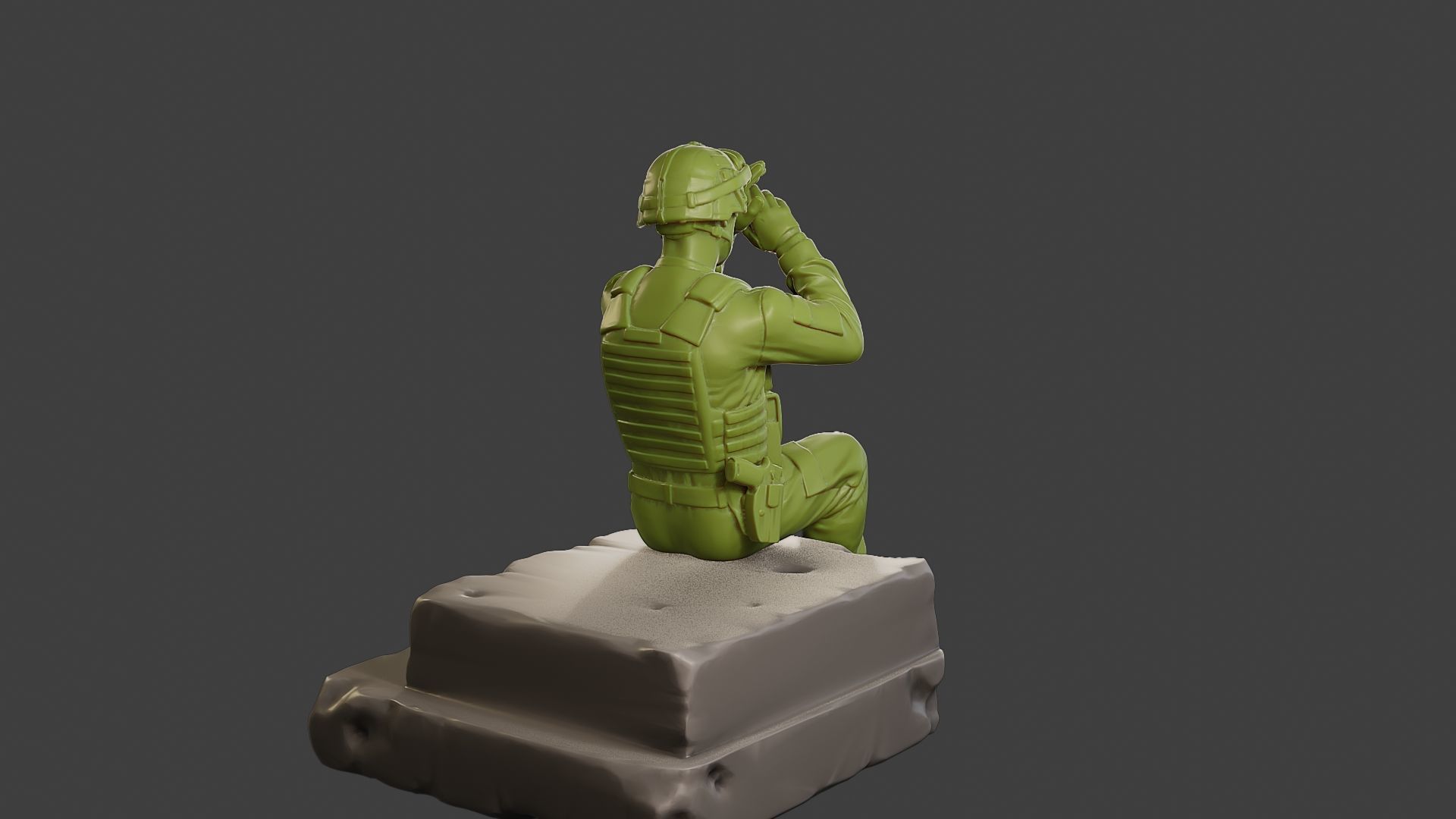 Conflict Scene Figurine Print ESFP1 009 3D print model_7