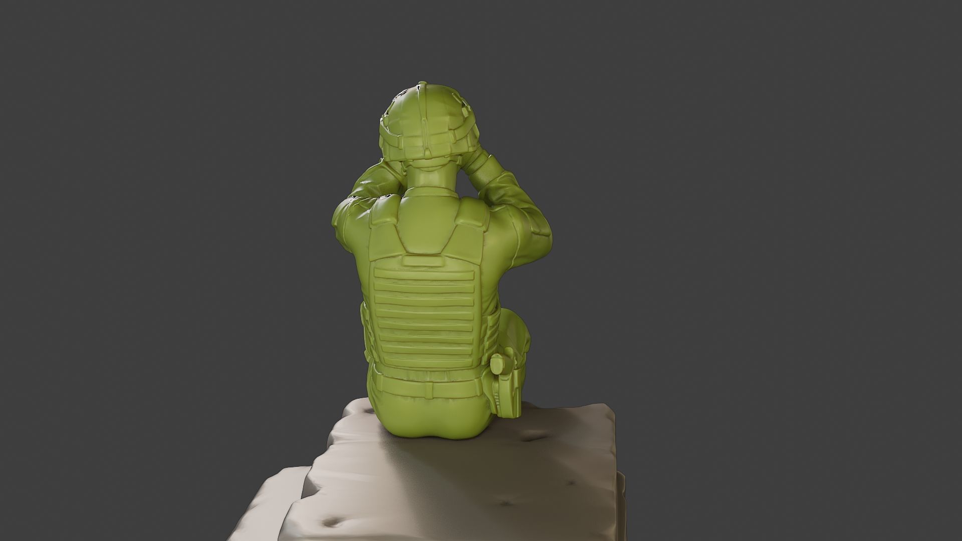 Conflict Scene Figurine Print ESFP1 009 3D print model_25