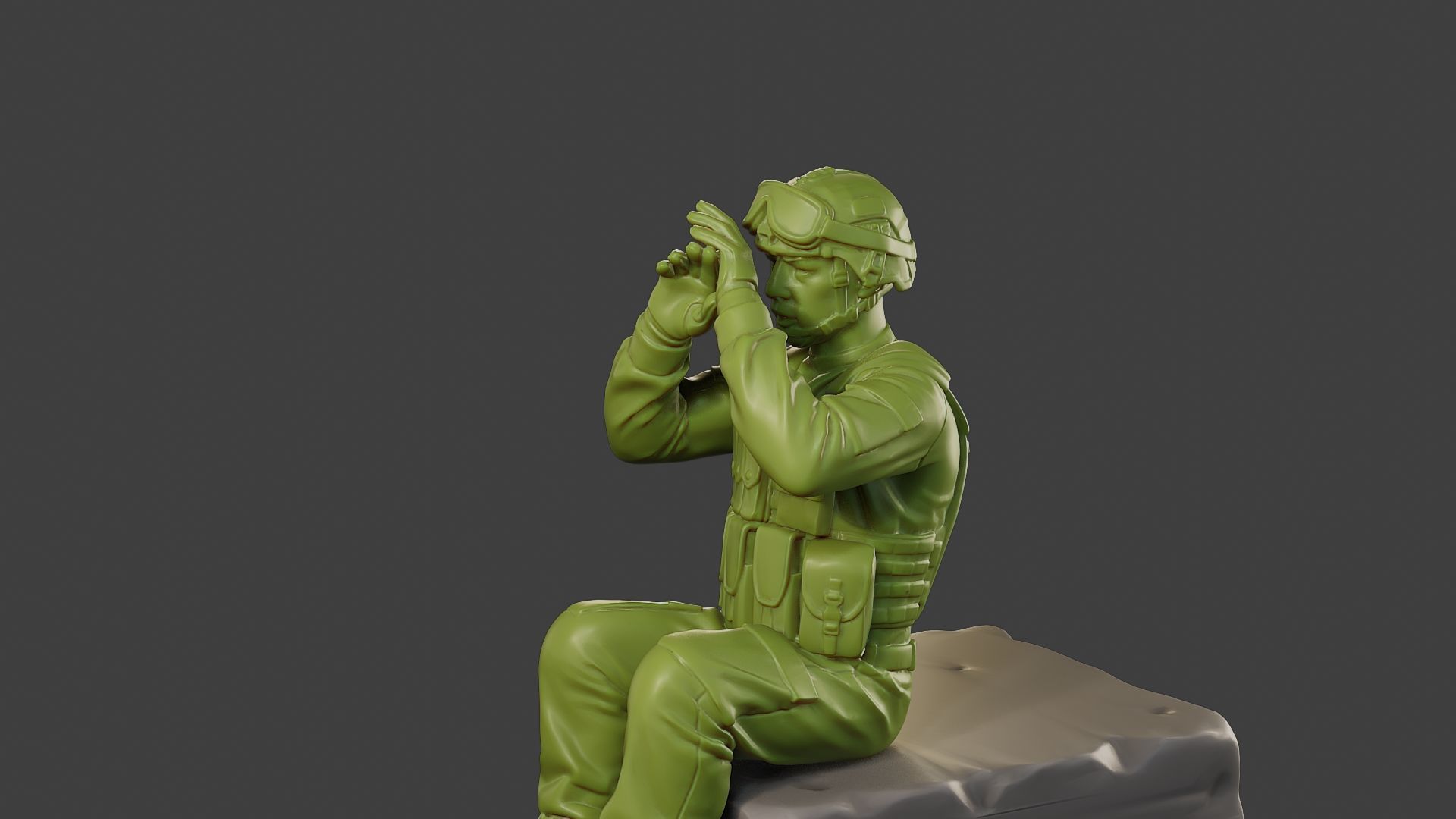 Conflict Scene Figurine Print ESFP1 009 3D print model_18