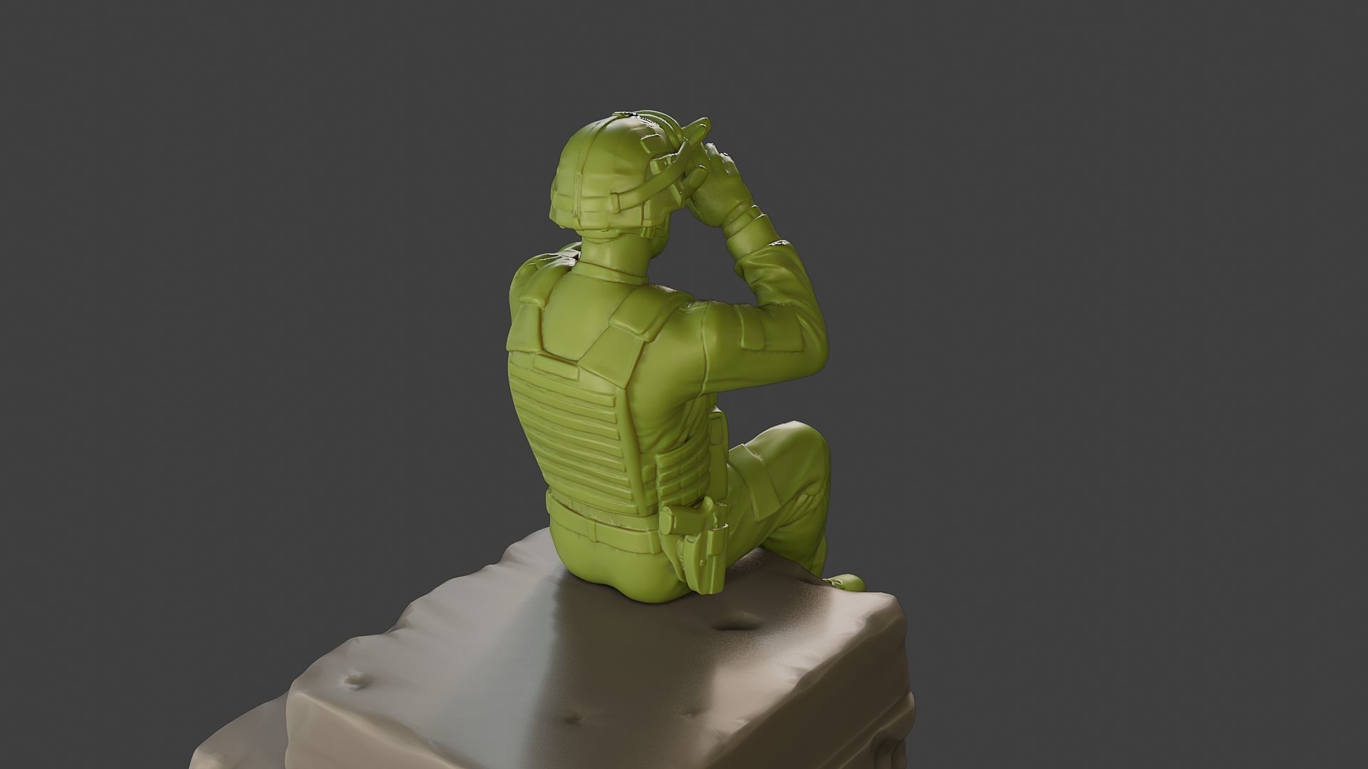 Conflict Scene Figurine Print ESFP1 009 3D print model_24