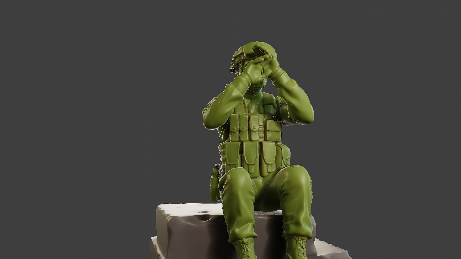 Conflict Scene Figurine Print ESFP1 009 3D print model_28